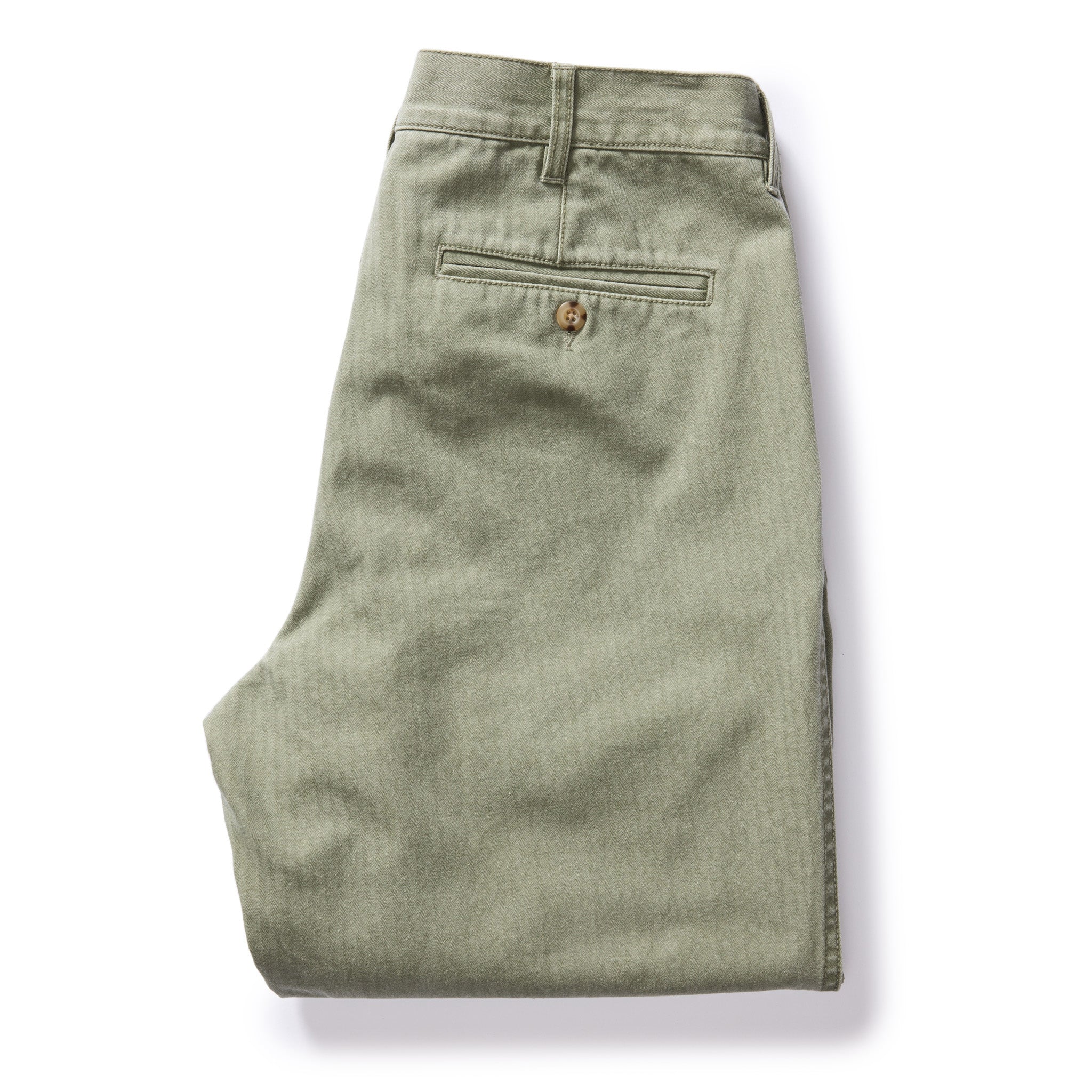 The Matlow Pant in Dried Sage Pigment Herringbone - Image 6