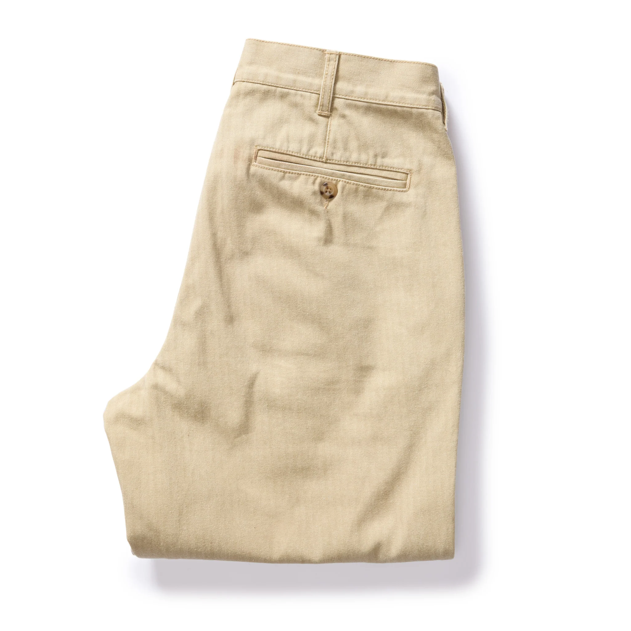 The Matlow Pant in Light Khaki Pigment Herringbone - Image 6