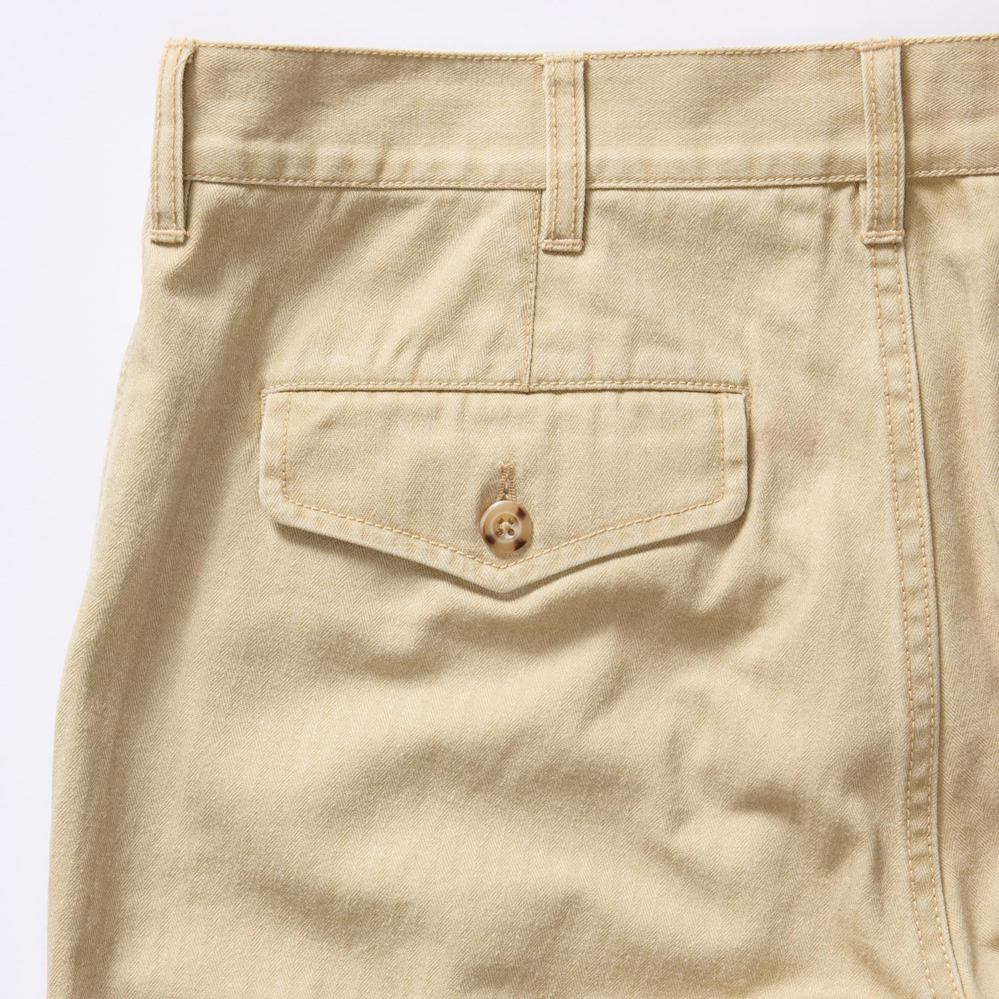 The Matlow Pant in Light Khaki Pigment Herringbone - Image 7