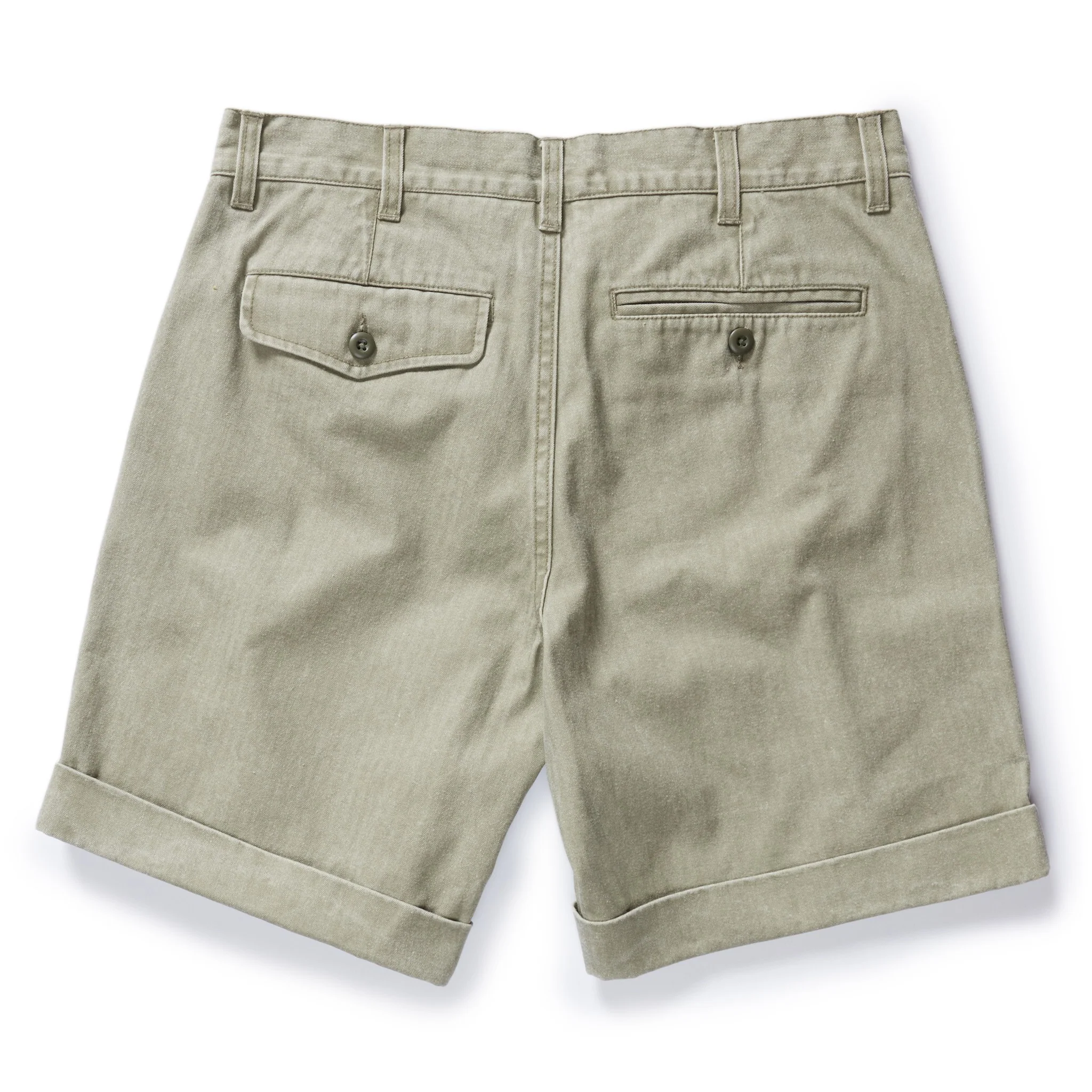 The Matlow Short in Arid Eucalyptus Washed Herringbone - Image 5