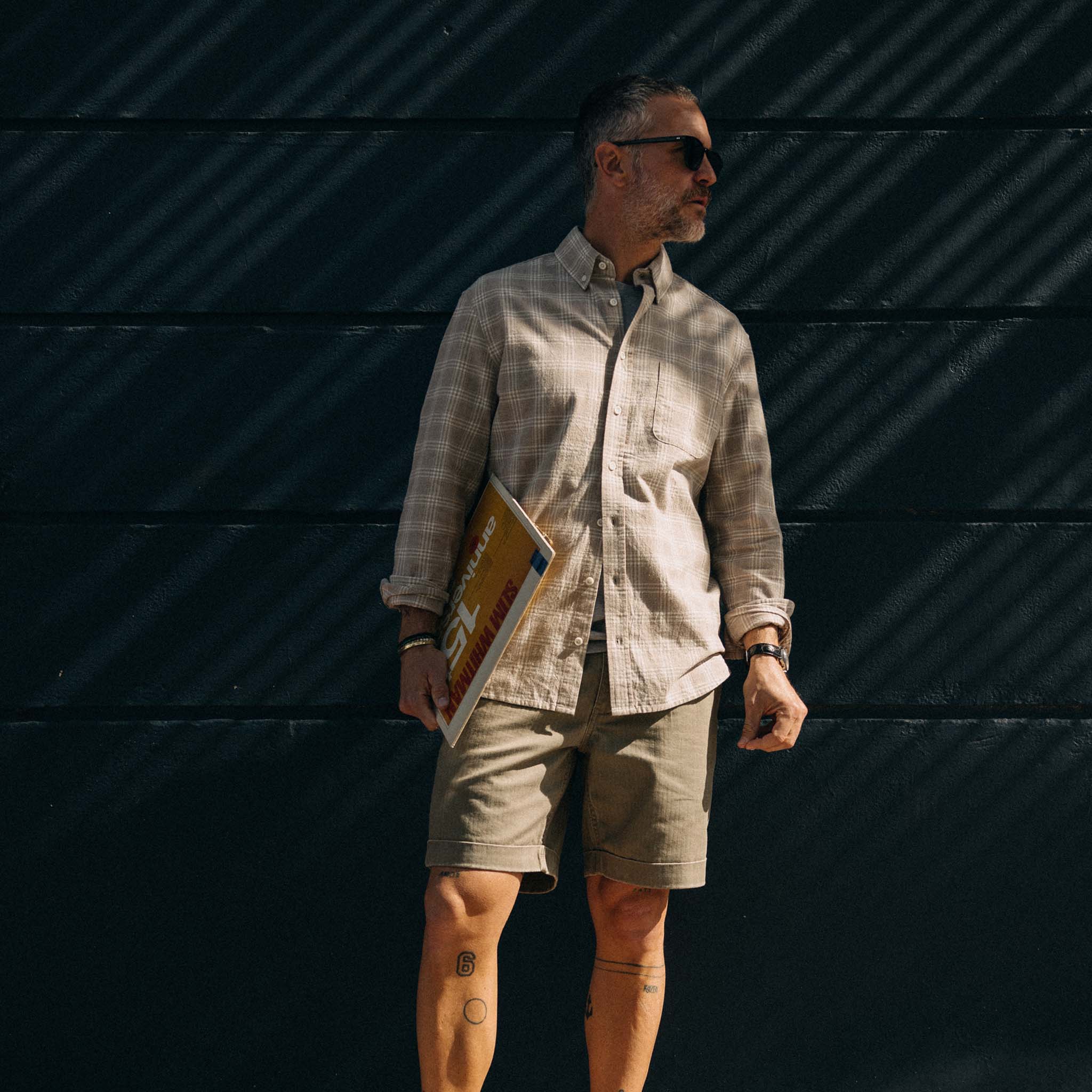 The Matlow Short in Baked Soil Herringbone - Image 5