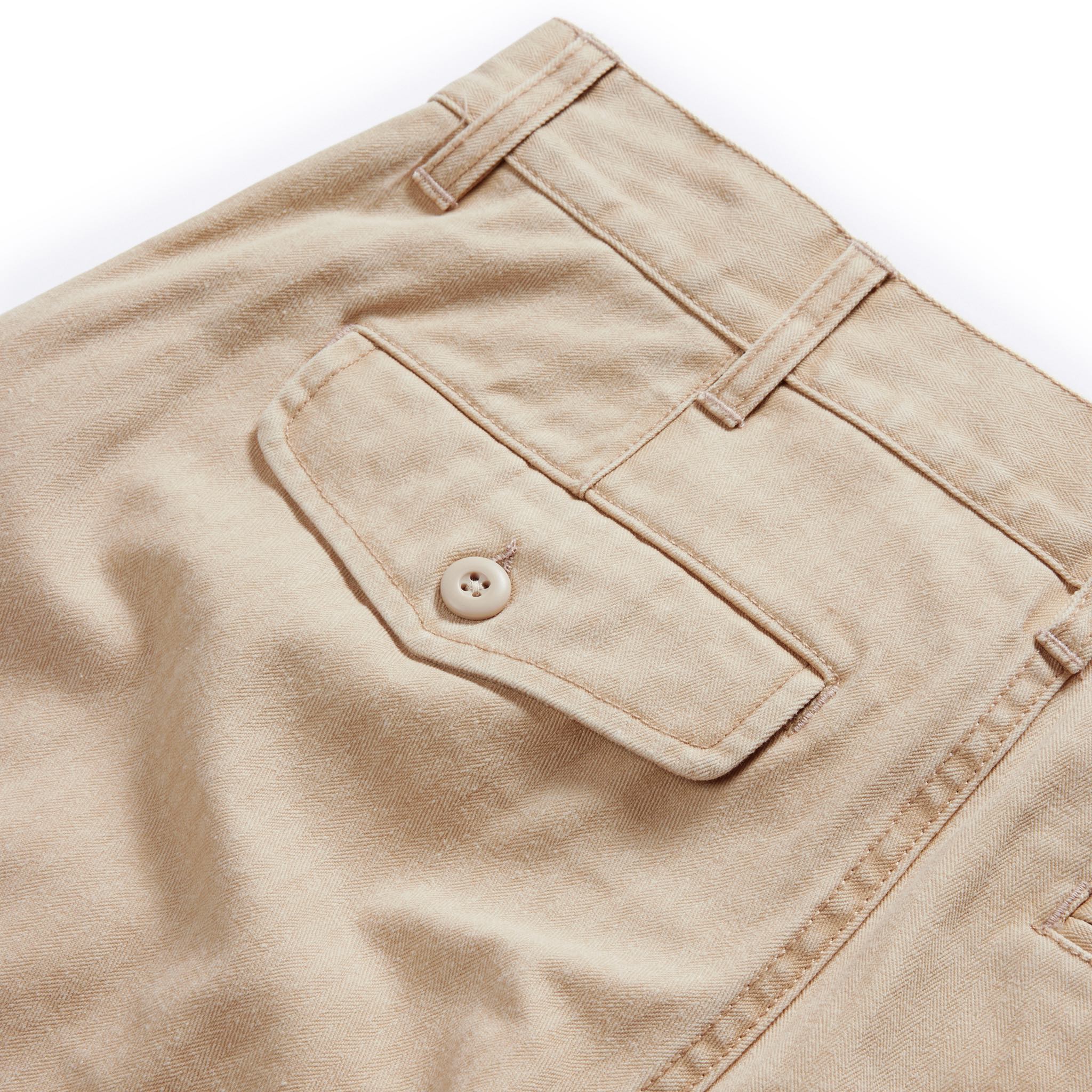 The Matlow Short in Dune Washed Herringbone - Image 6