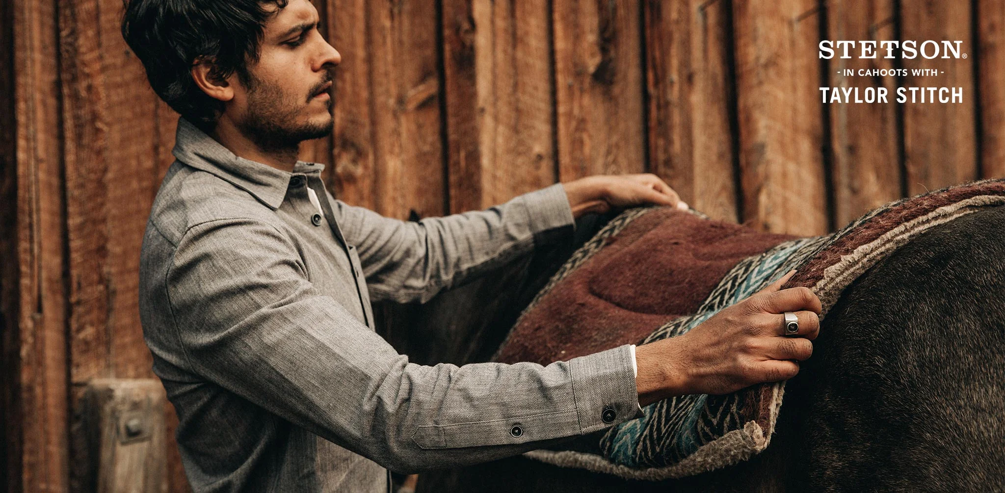 The Mechanic Shirt in Slate Herringbone - Image 11
