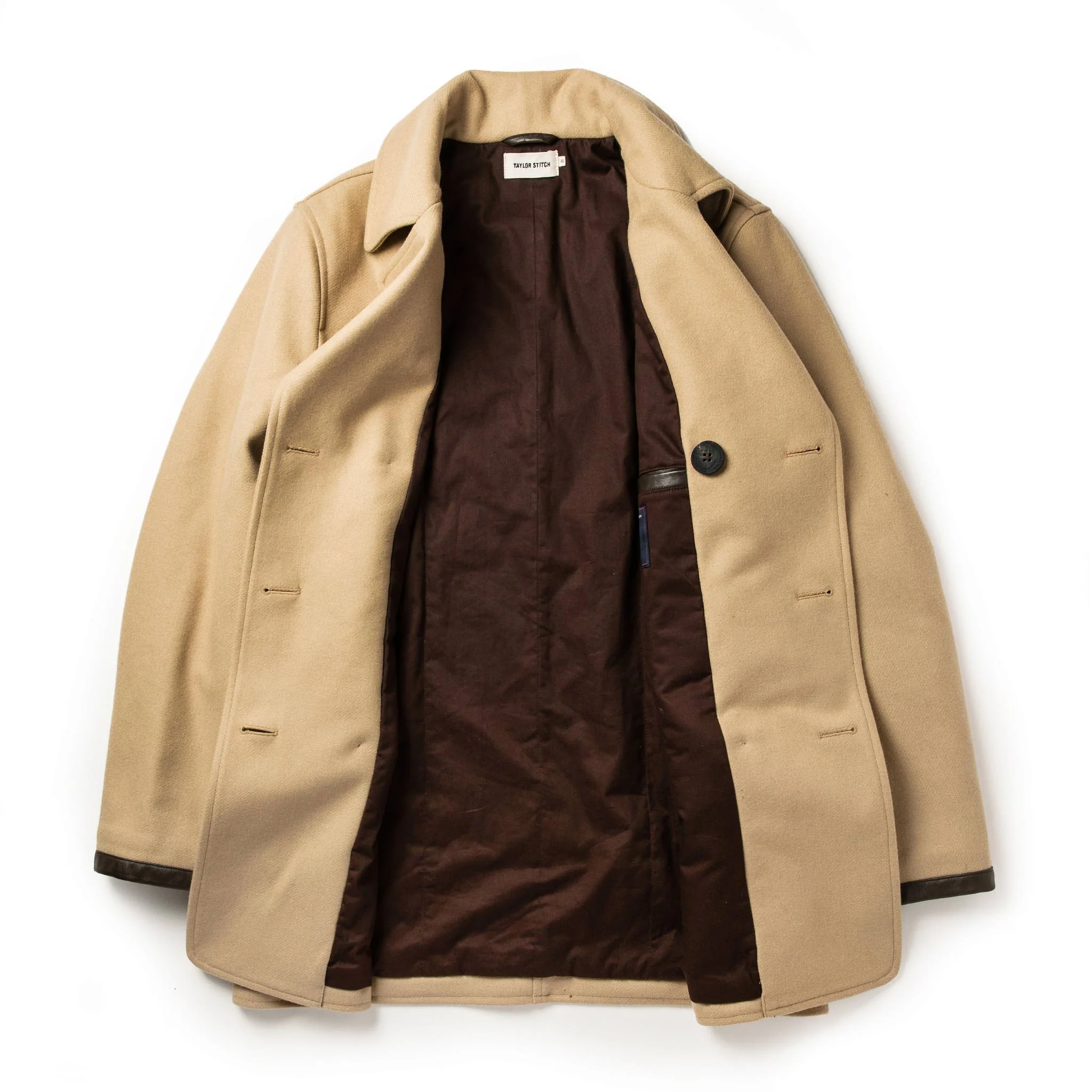 The Mendocino Peacoat in Camel Wool - Image 12