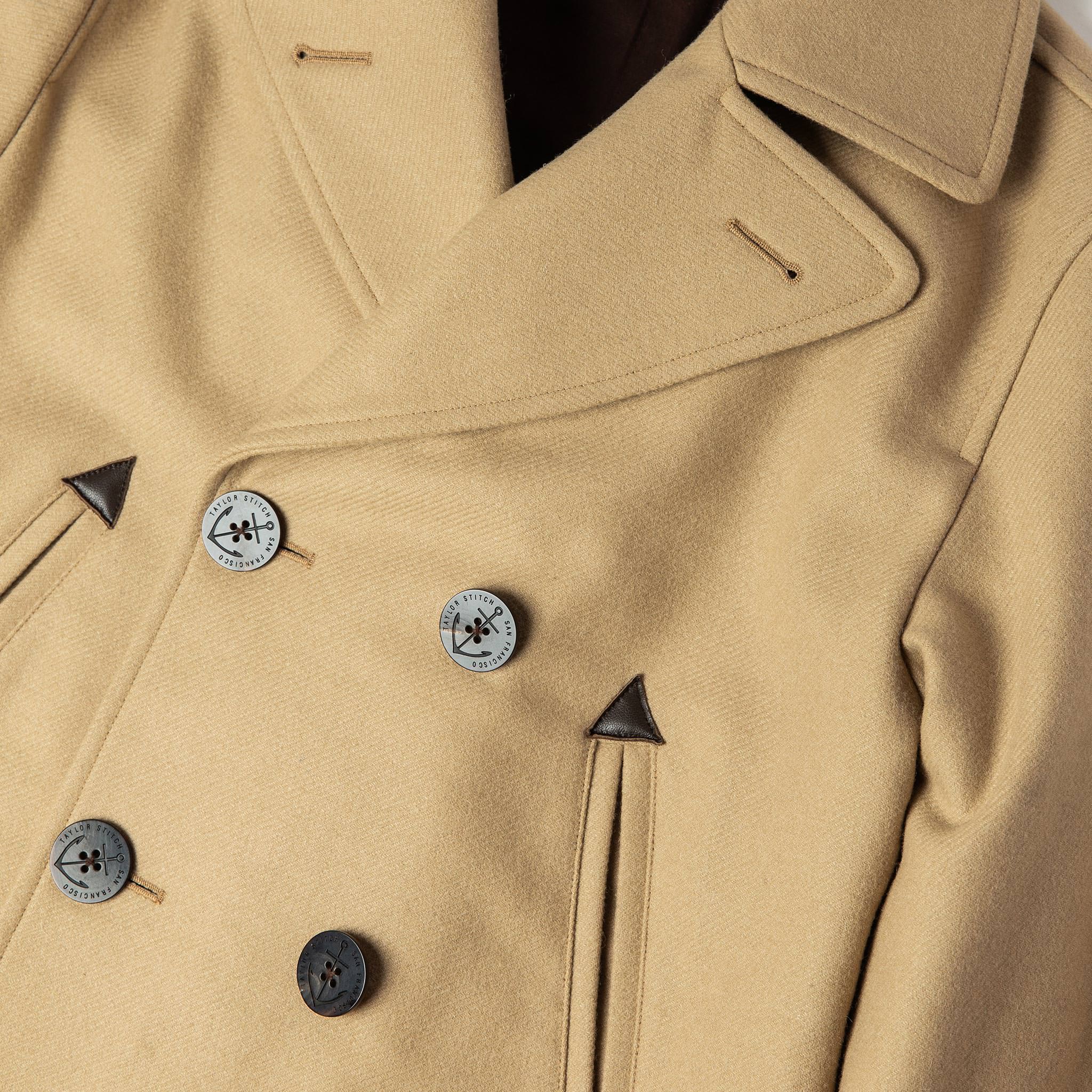 The Mendocino Peacoat in Camel Wool - Image 8