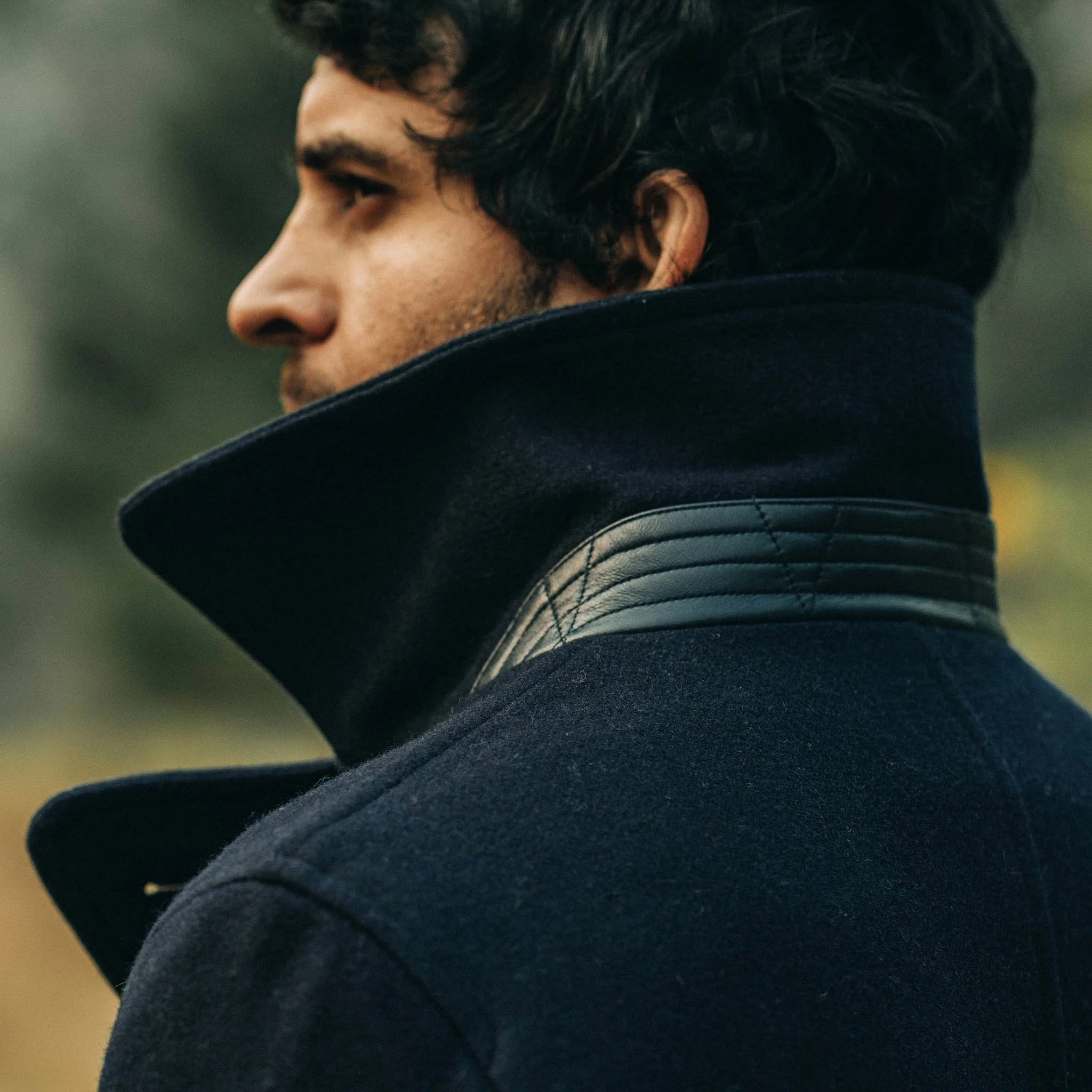 The Mendocino Peacoat in Navy Wool - Image 6
