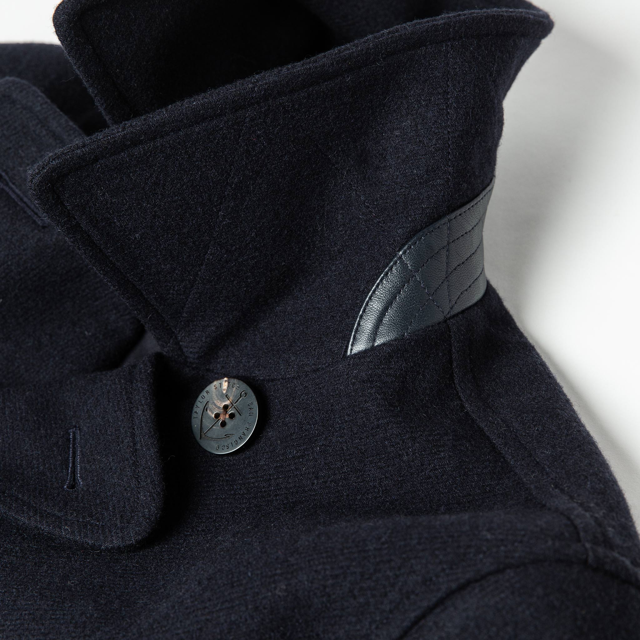 The Mendocino Peacoat in Navy Wool - Image 9