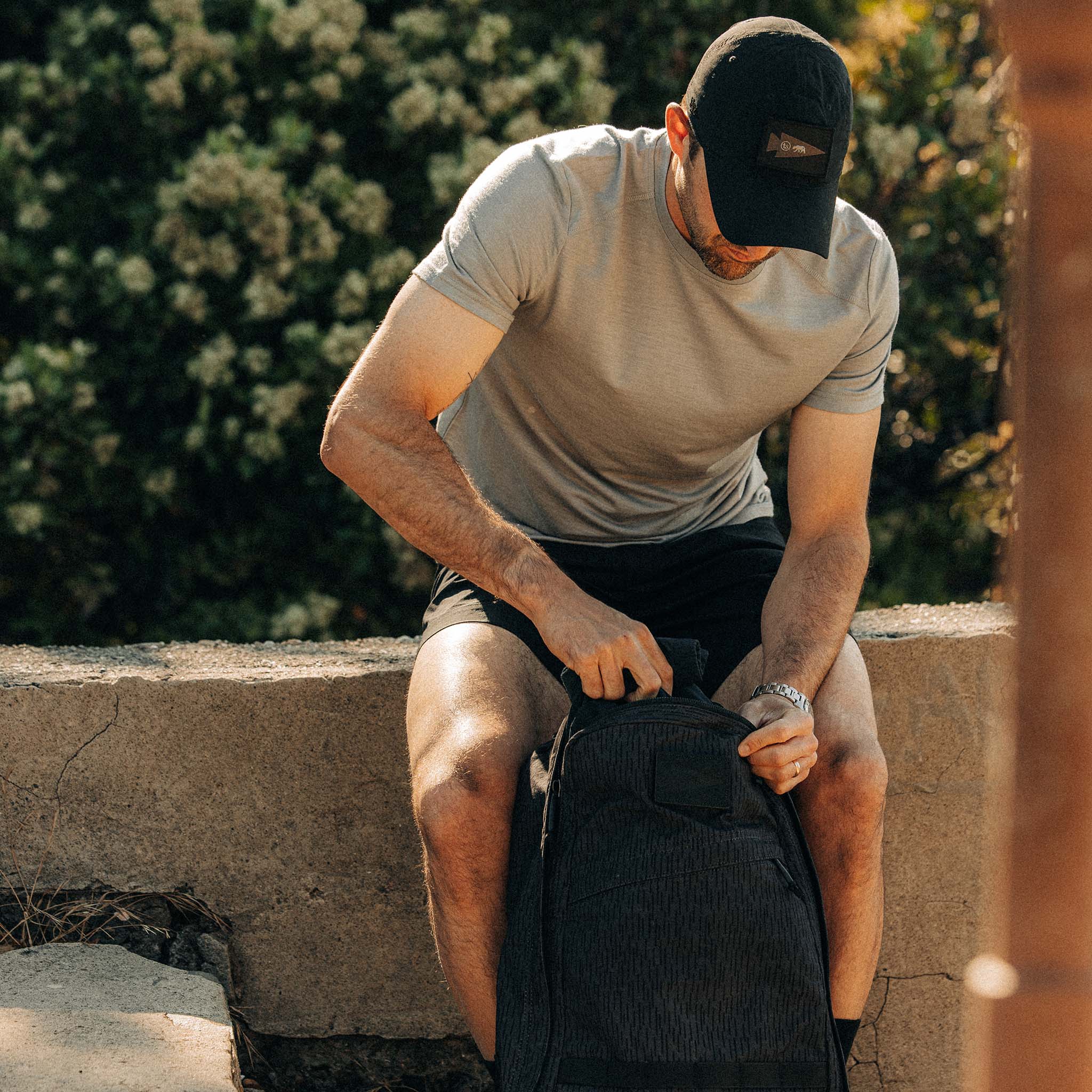 The Merino Base Layer Tee in Sharkskin - Image 4