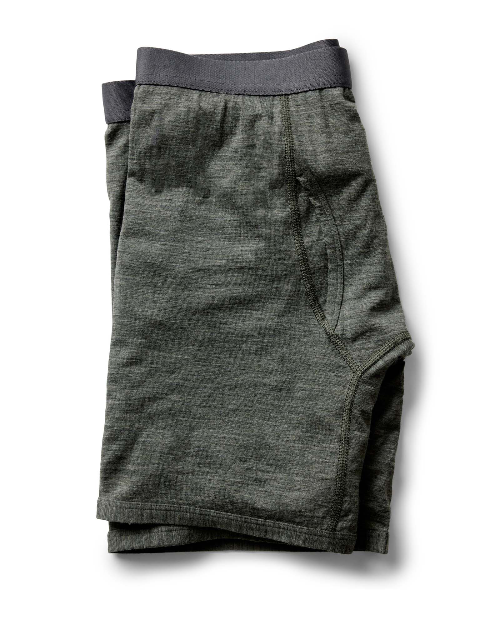 The Merino Boxer in Heather Army - Image 2