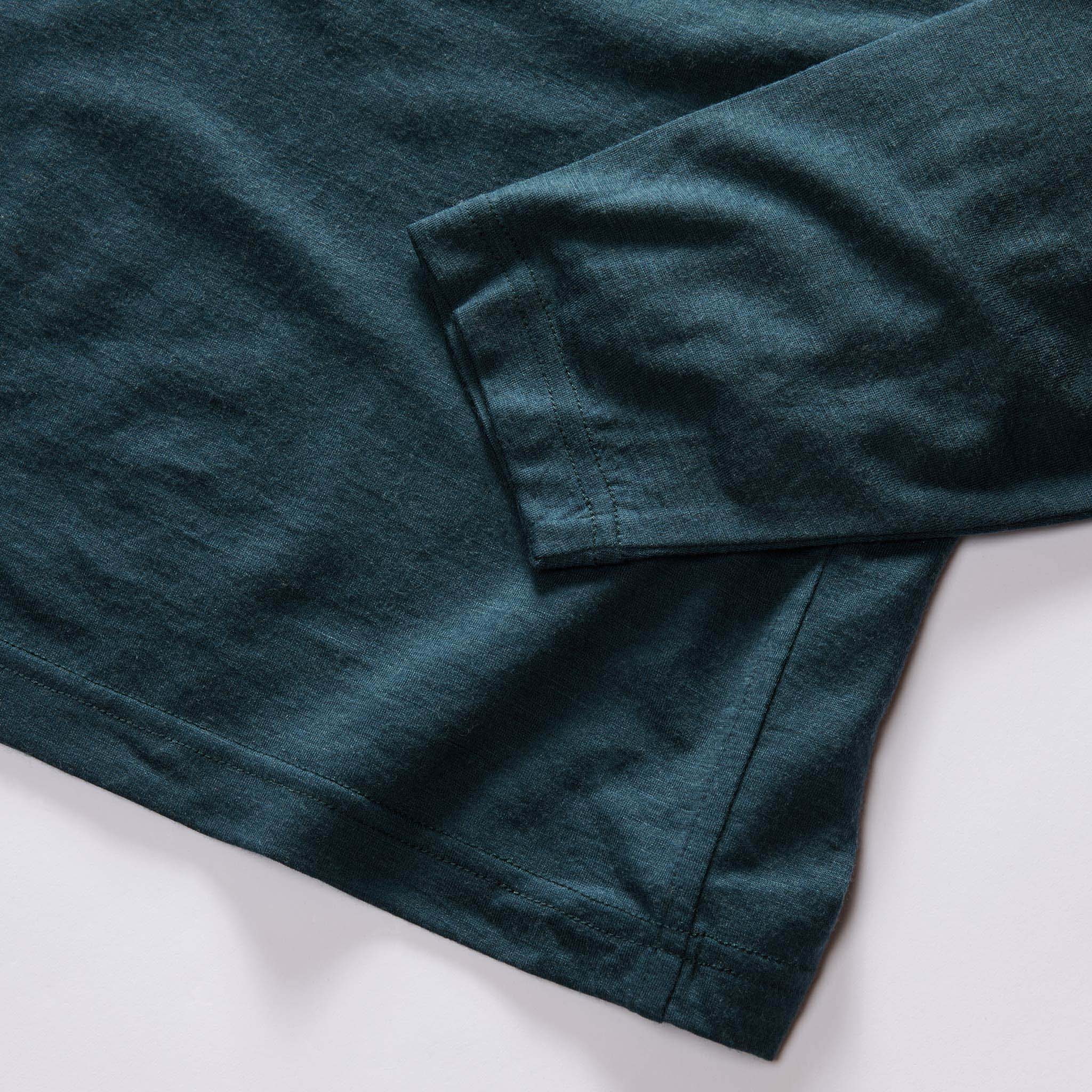 The Merino Half Zip in Forest - Image 7
