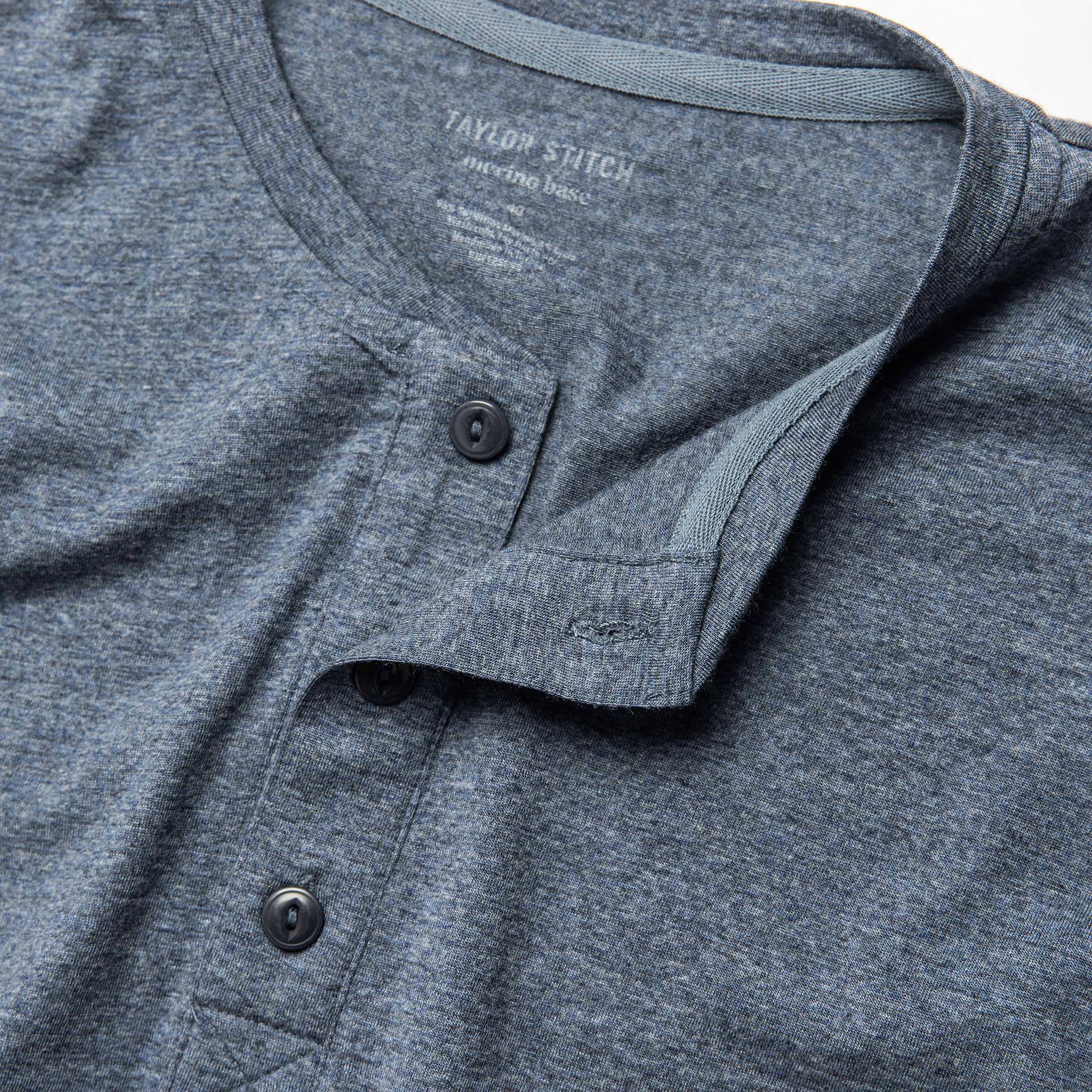 The Merino Henley in Heather Blue - Image 5