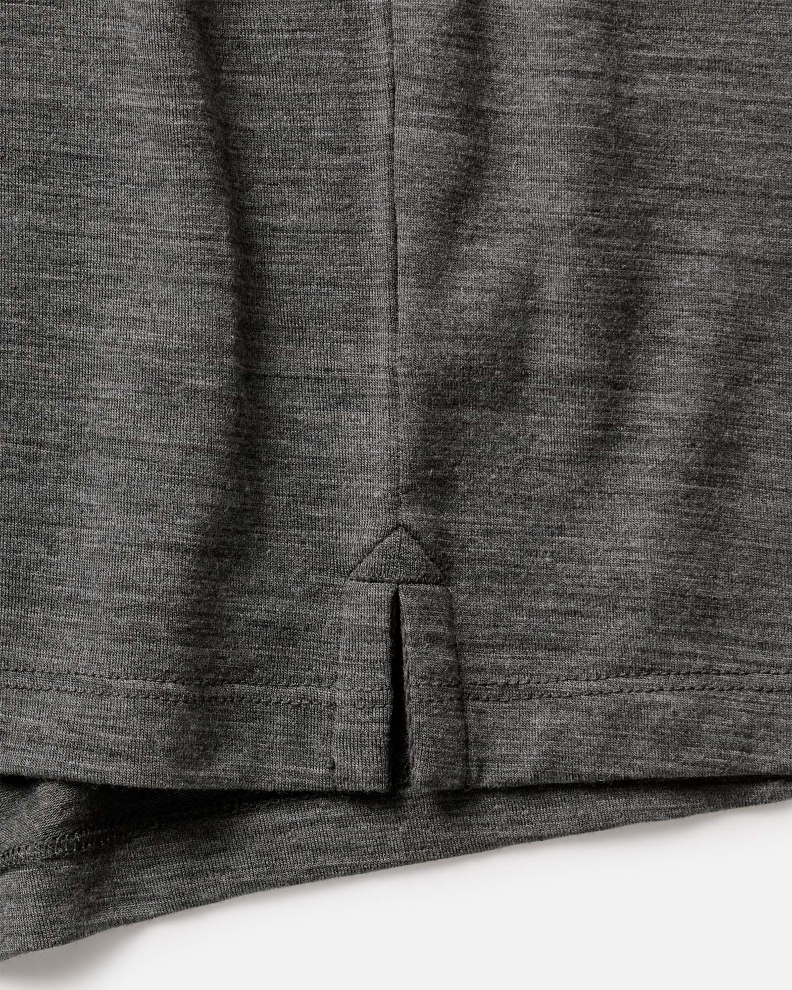 The Merino Polo in Heather Army - Image 7