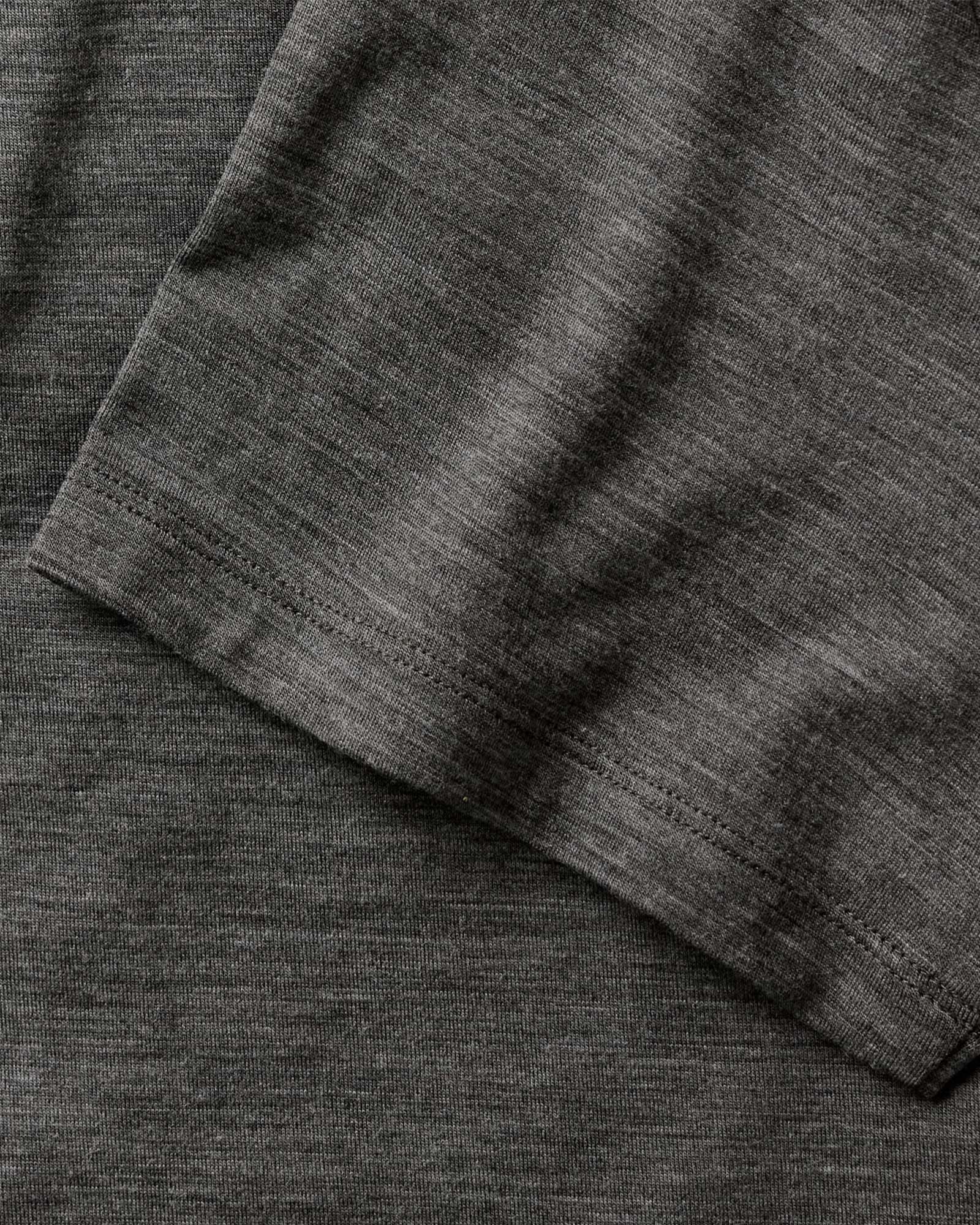 The Merino Polo in Heather Army - Image 8