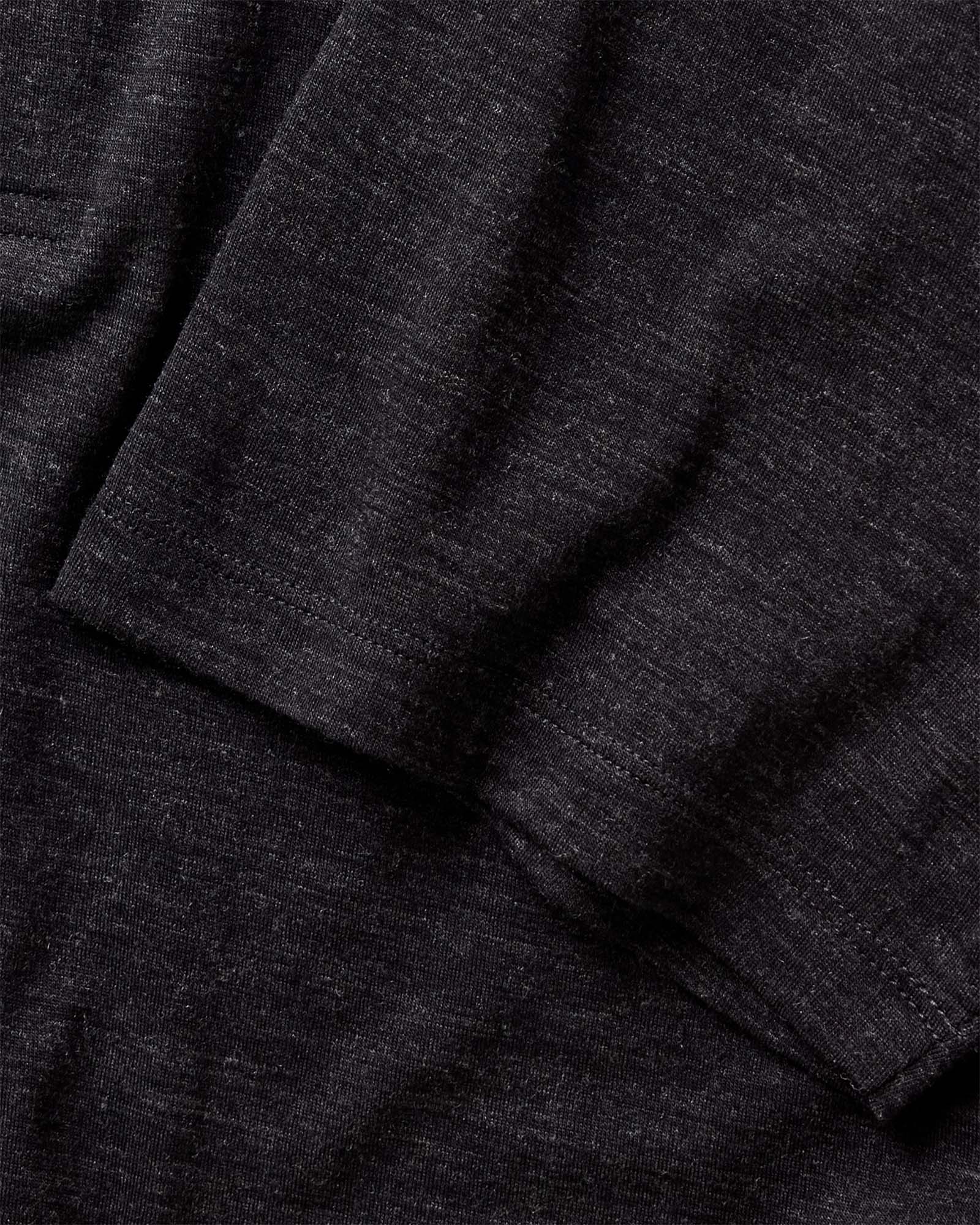 The Merino Polo in Heather Black - Image 6
