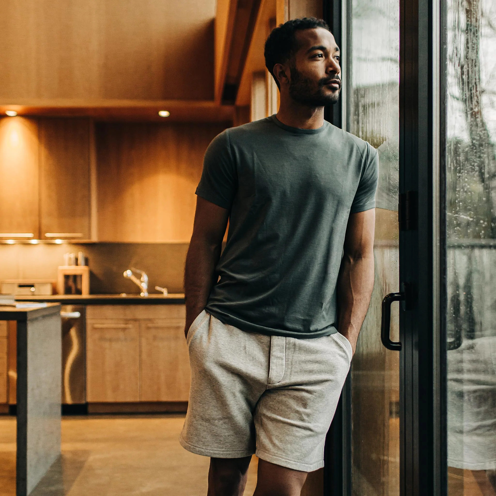 The Merino Tee in Dark Slate - Image 2