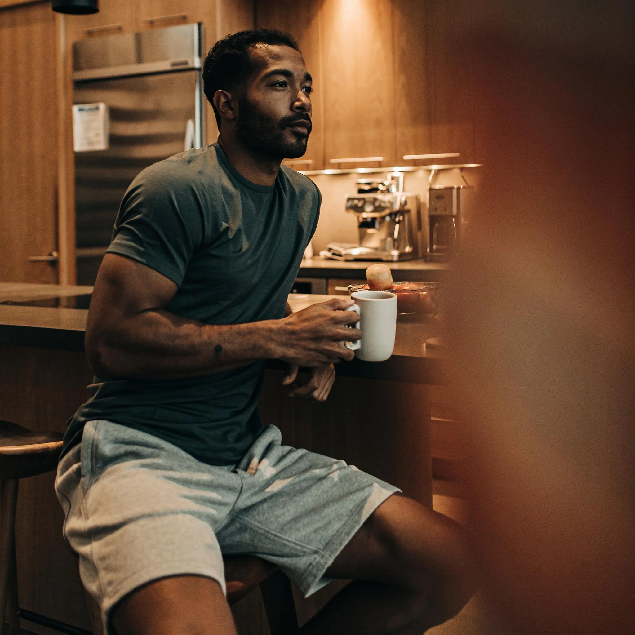 The Merino Tee in Dark Slate - Image 4