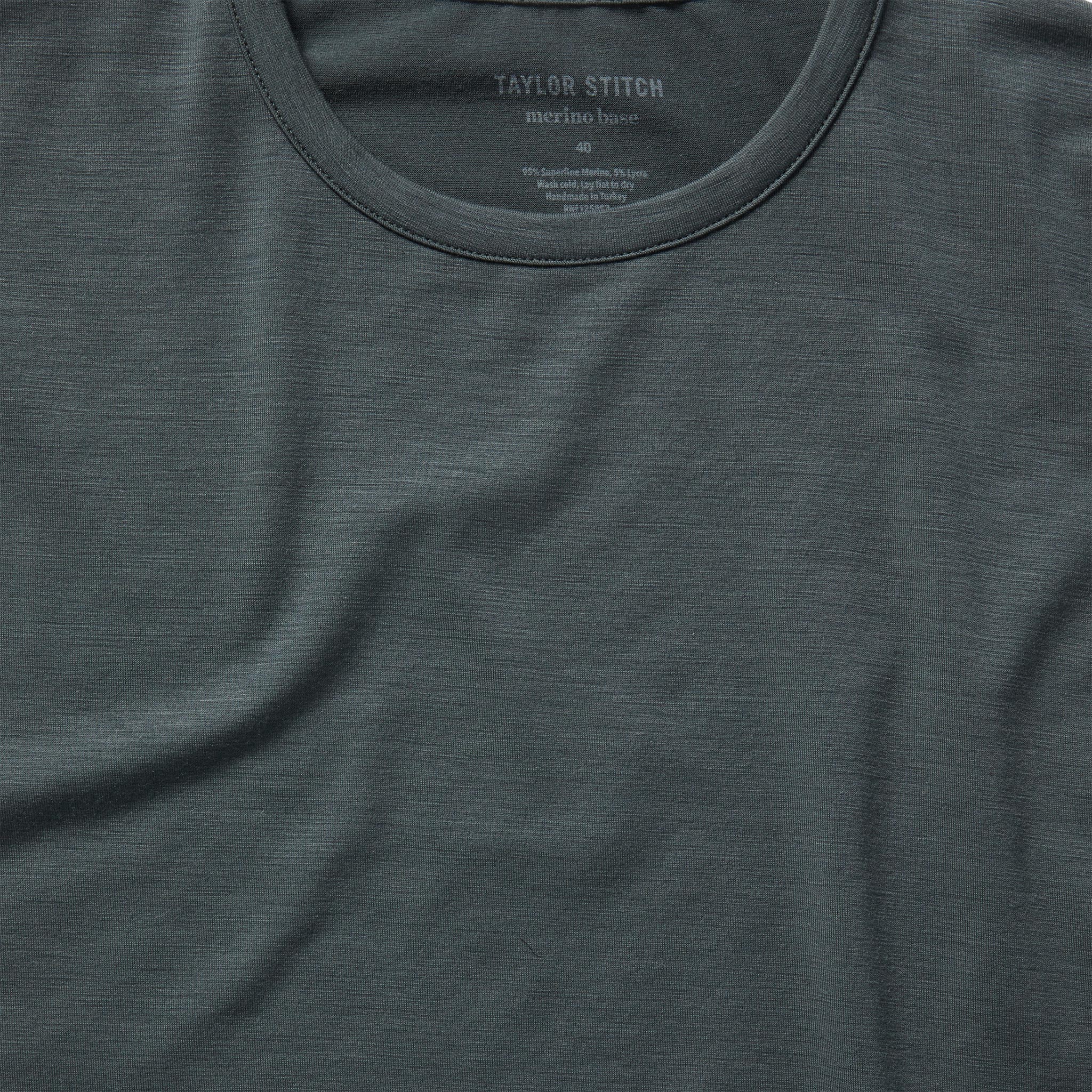 The Merino Tee in Dark Slate - Image 5