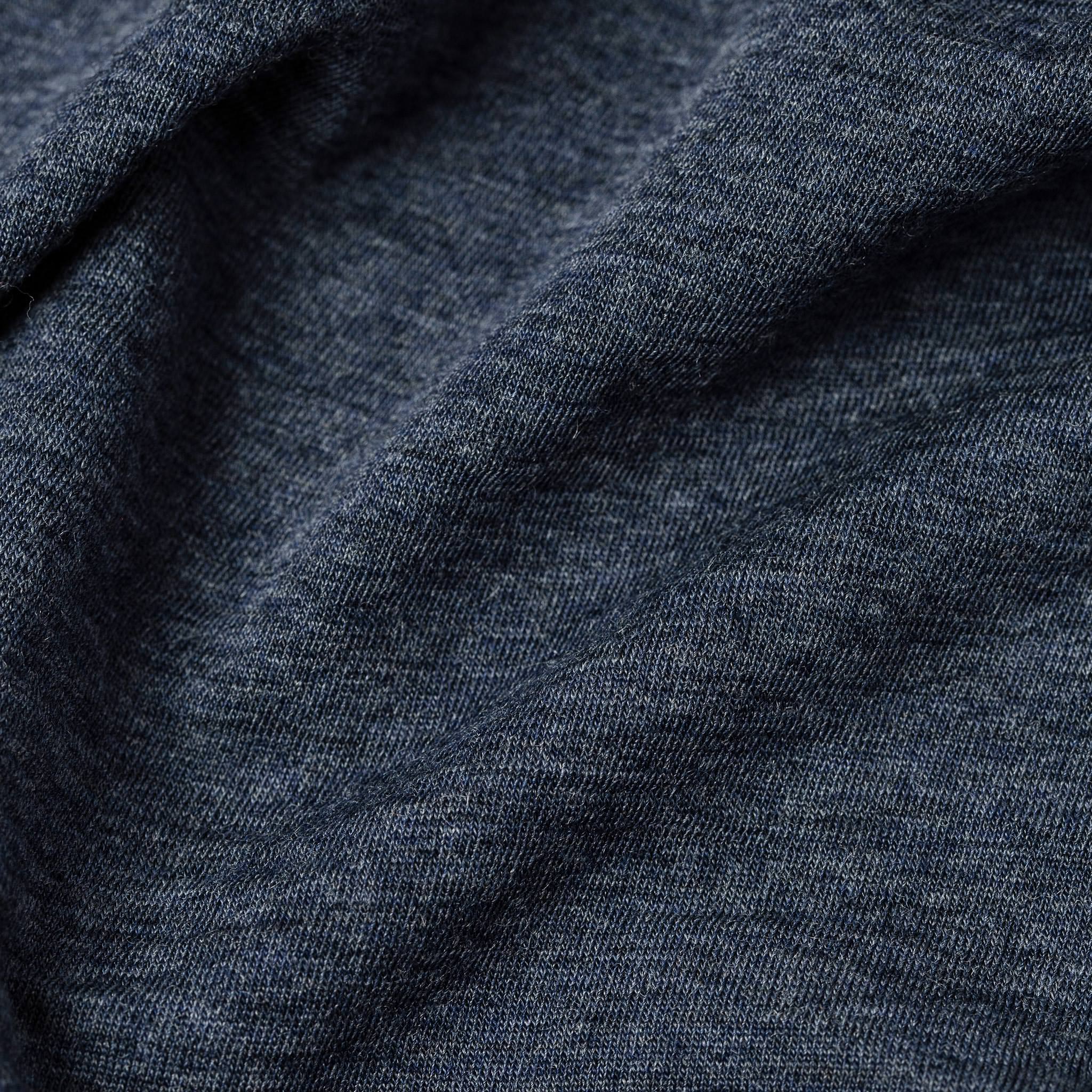 The Merino Tee in Heather Navy - Image 7