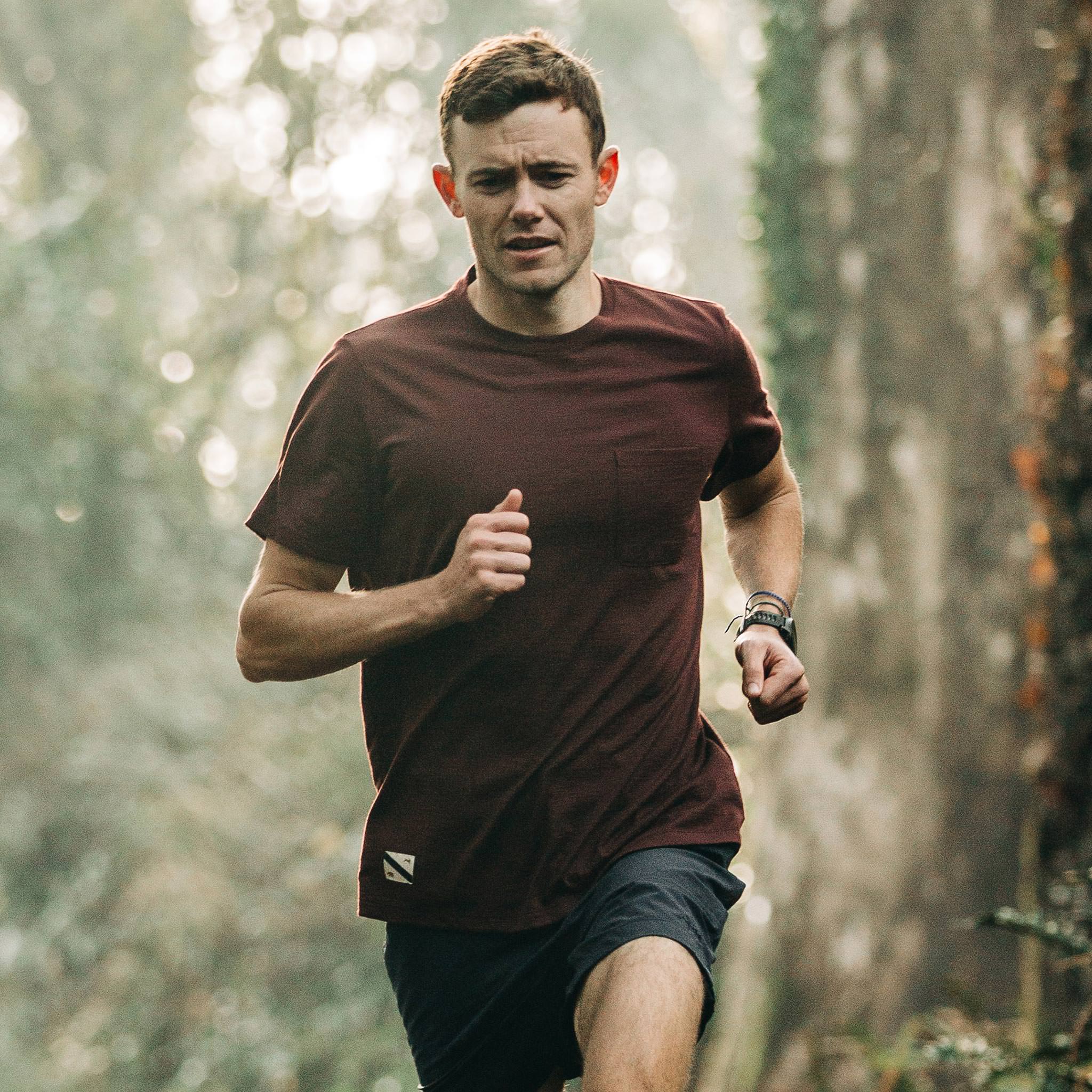 The Merino Tee in Wine - Image 2