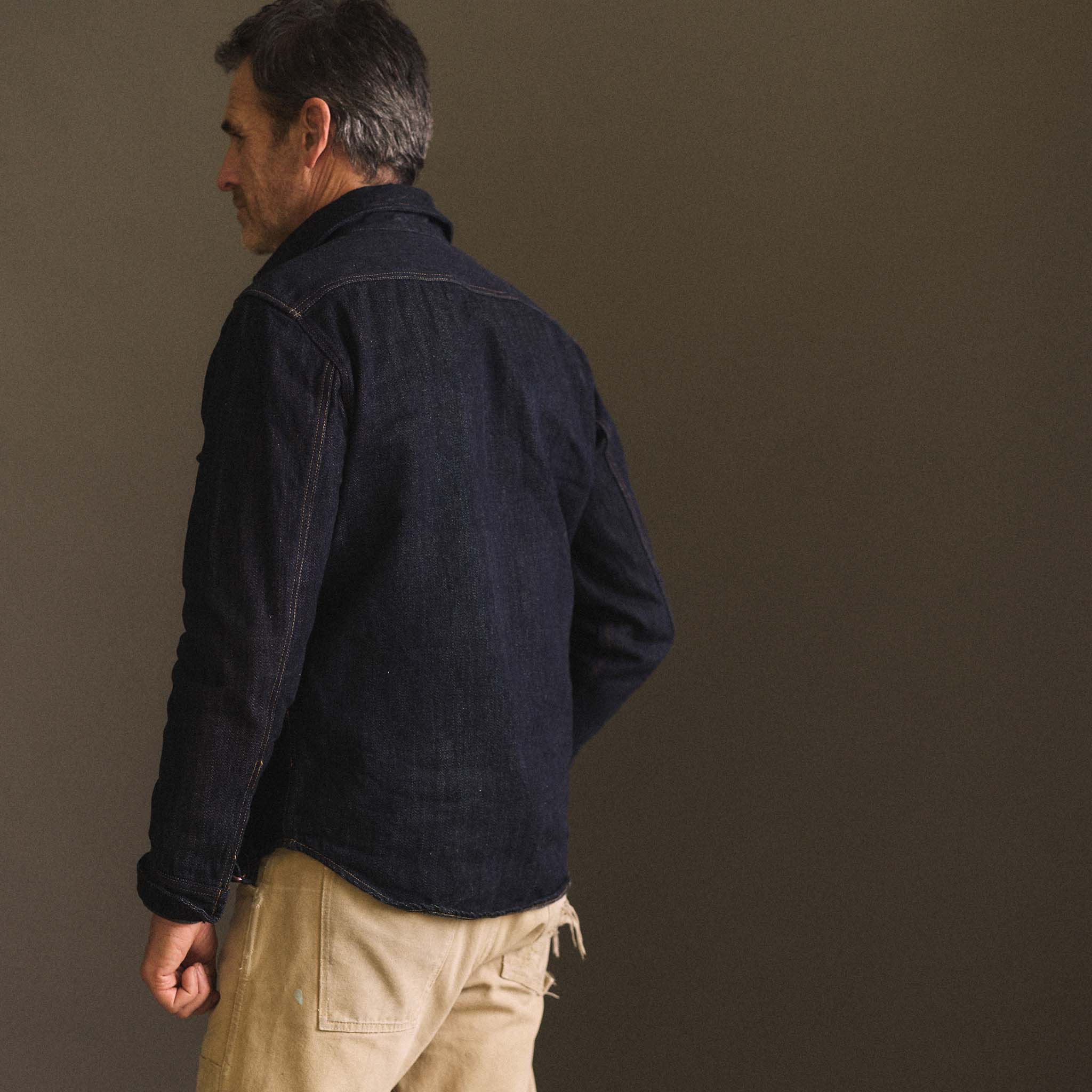 The Mill Shirt Jacket in Kuroki Slub Denim - Image 5