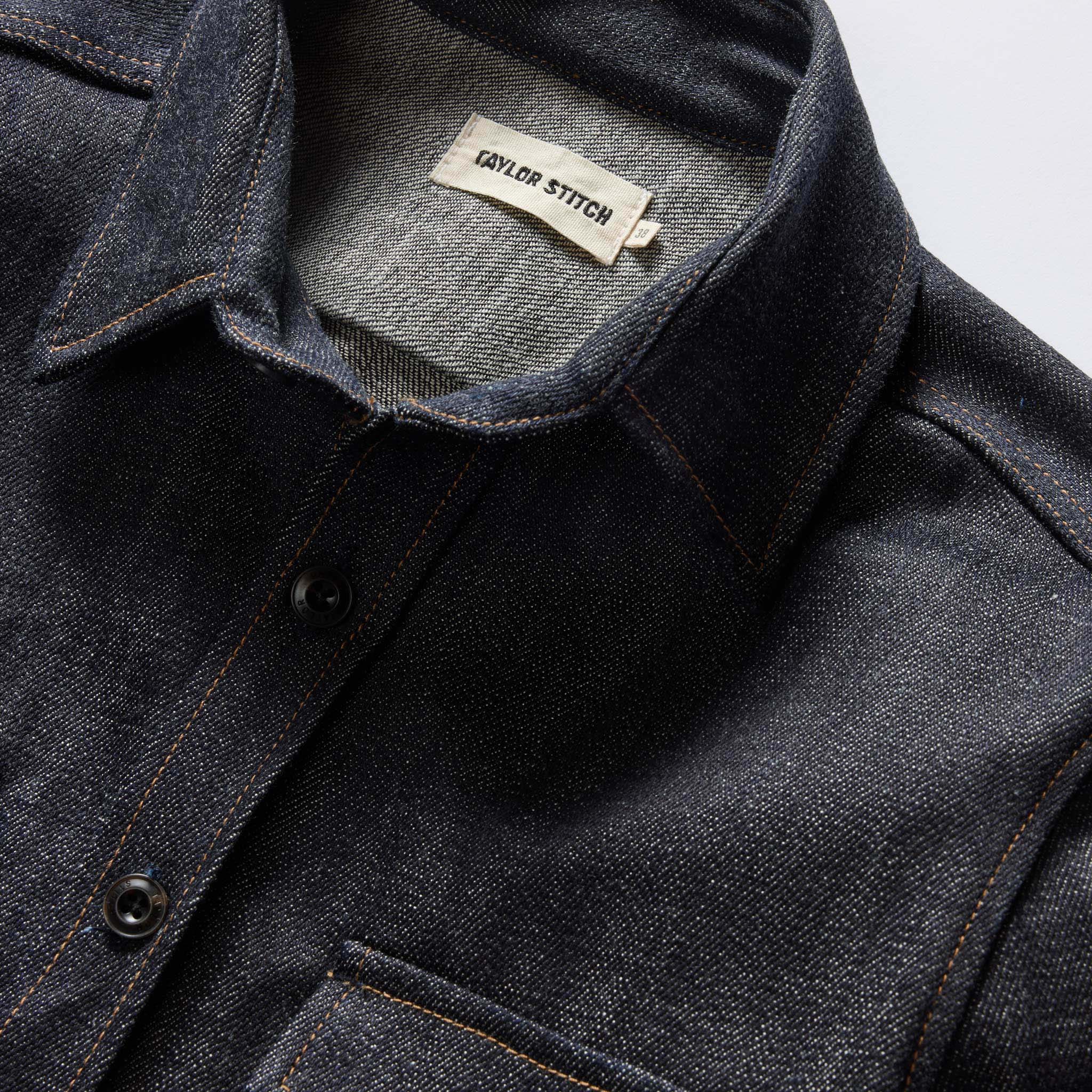 The Mill Shirt Jacket in Kuroki Slub Denim - Image 8