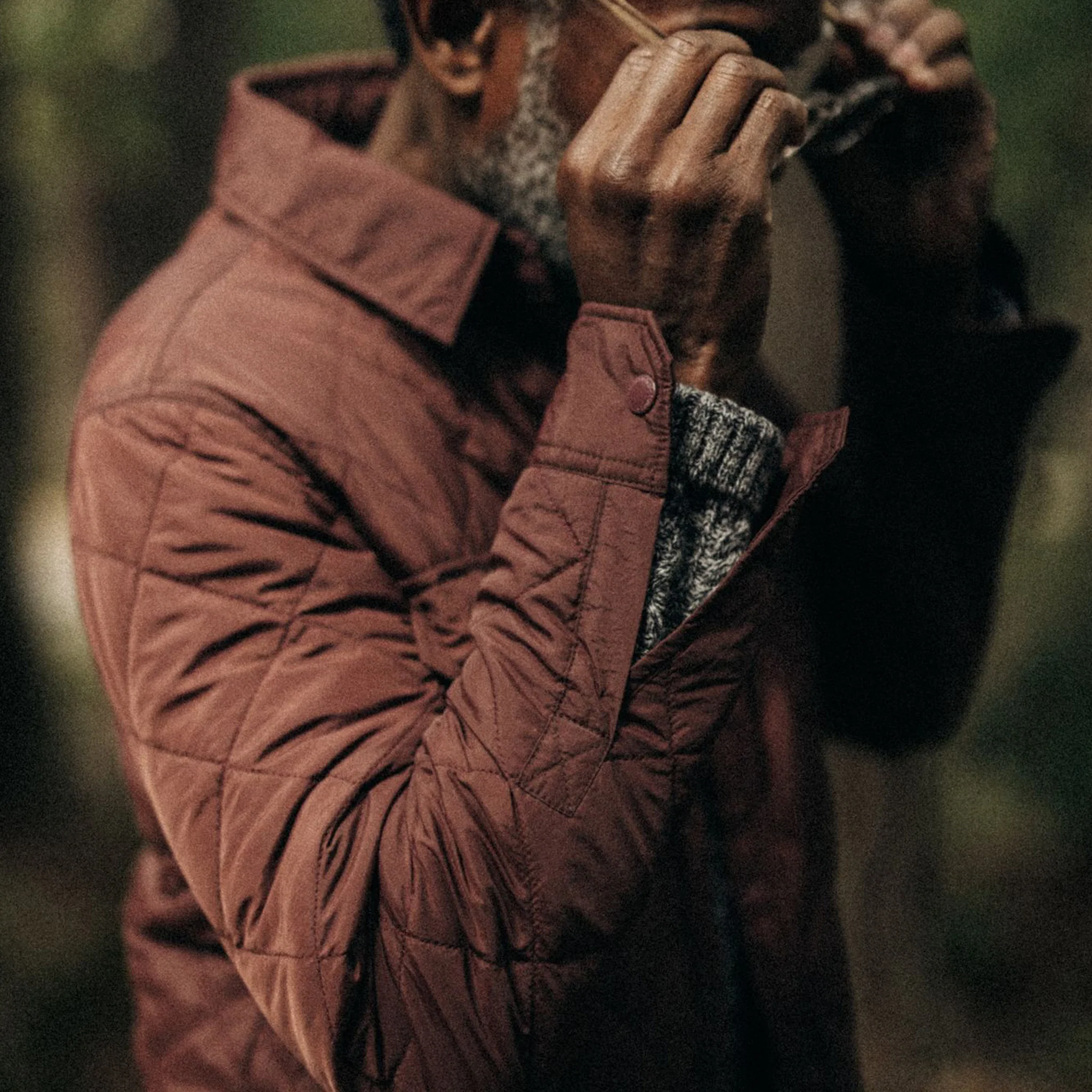 The Miller Shirt Jacket in Burgundy - Image 4