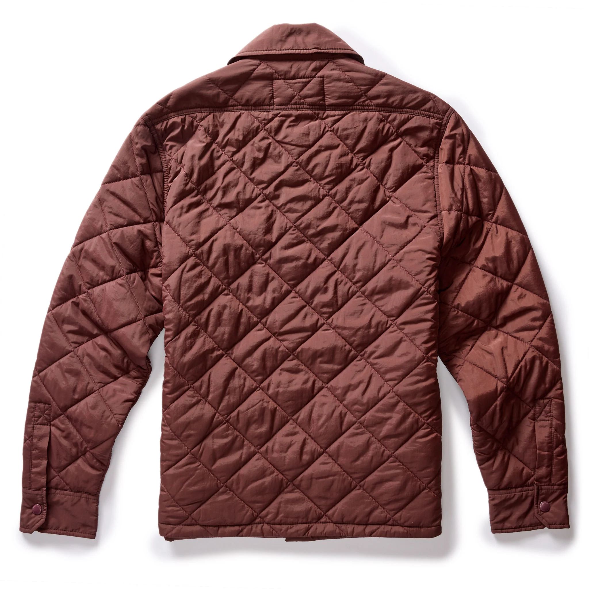 The Miller Shirt Jacket in Burgundy - Image 7