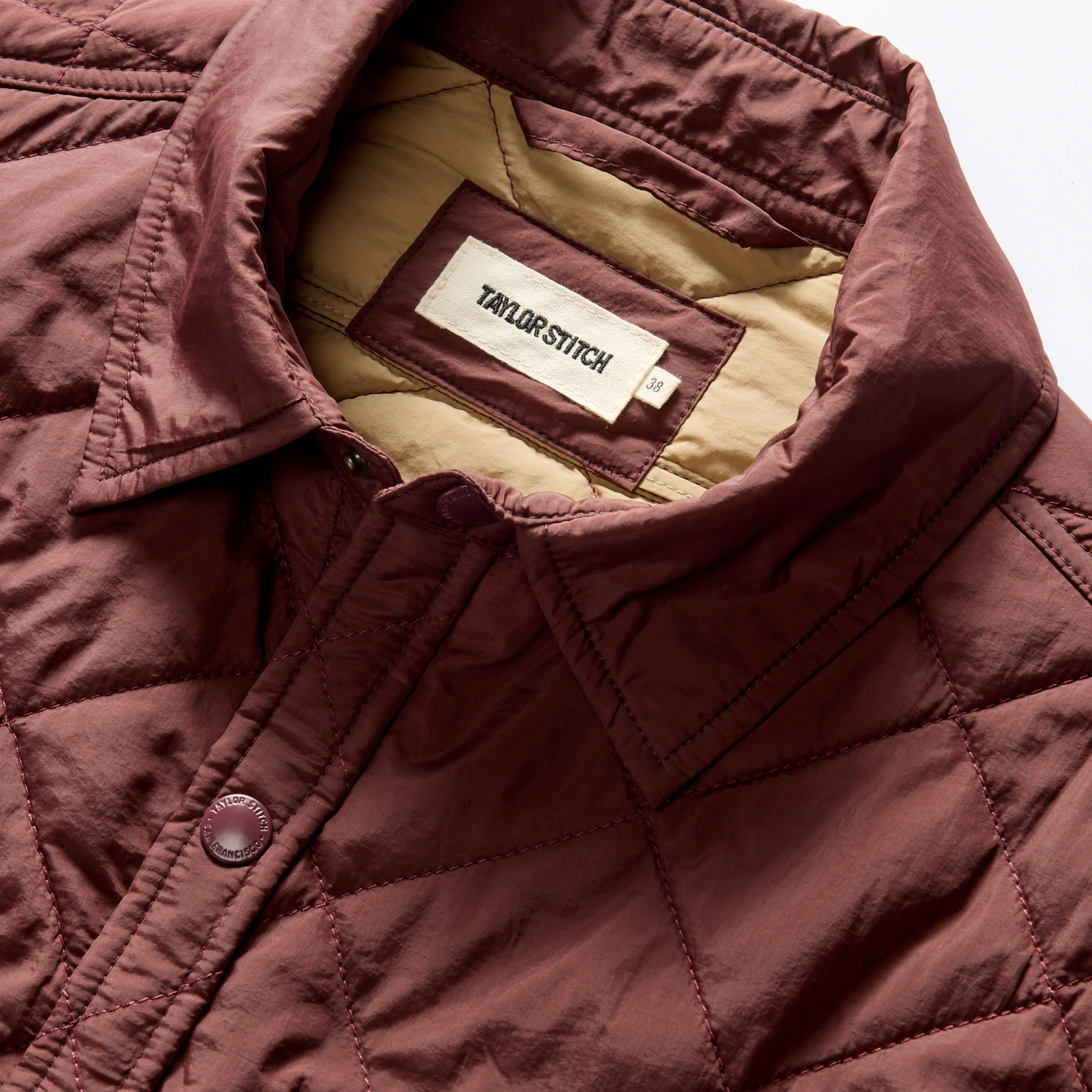 The Miller Shirt Jacket in Burgundy - Image 9