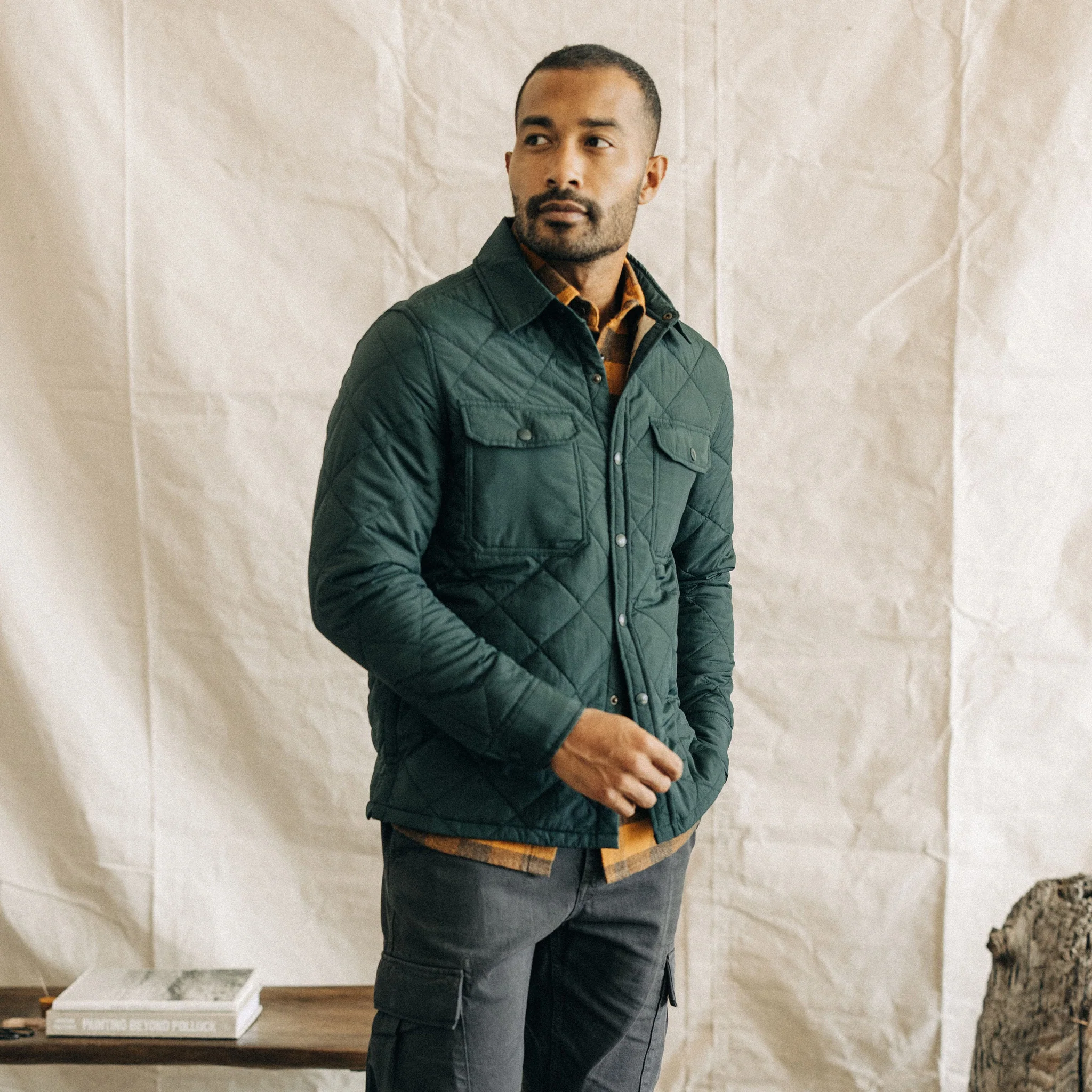 The Miller Shirt Jacket in Conifer - Image 2