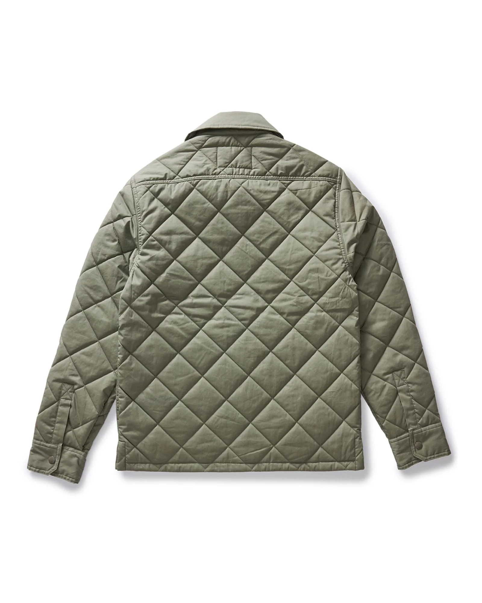 The Miller Shirt Jacket in Smoked Olive Dry Wax - Image 6