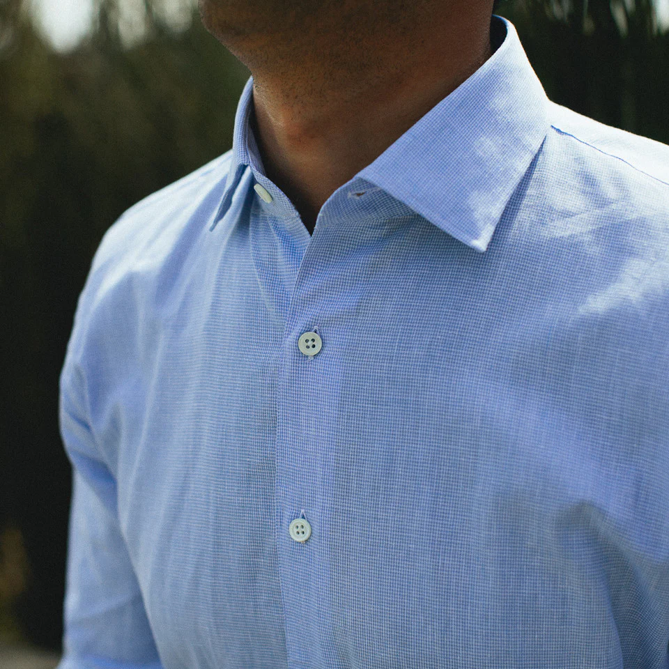 The Hyde in Mini Houndstooth Cotton and Linen - Image 5