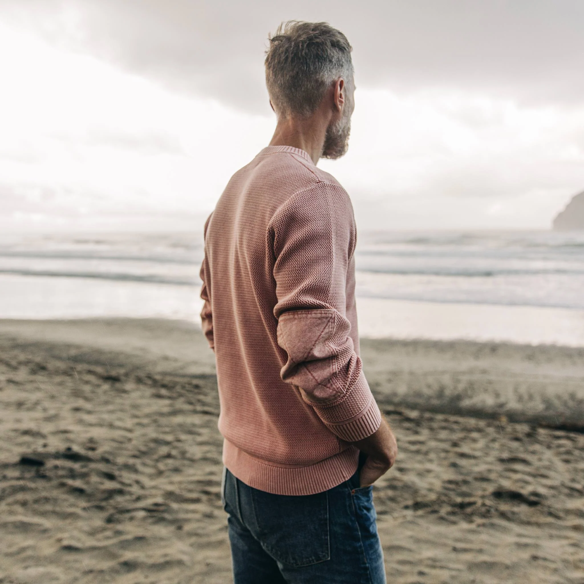 The Moor Sweater in Dusty Rose - Image 5