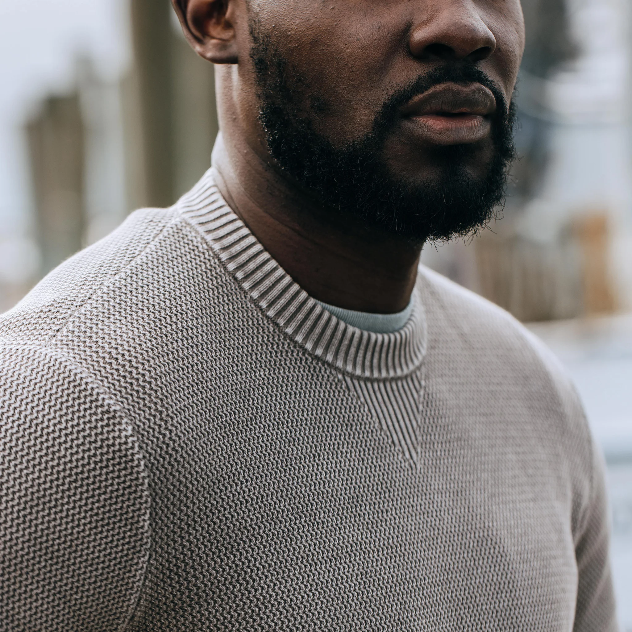 The Moor Sweater in Steeple Grey - Image 3