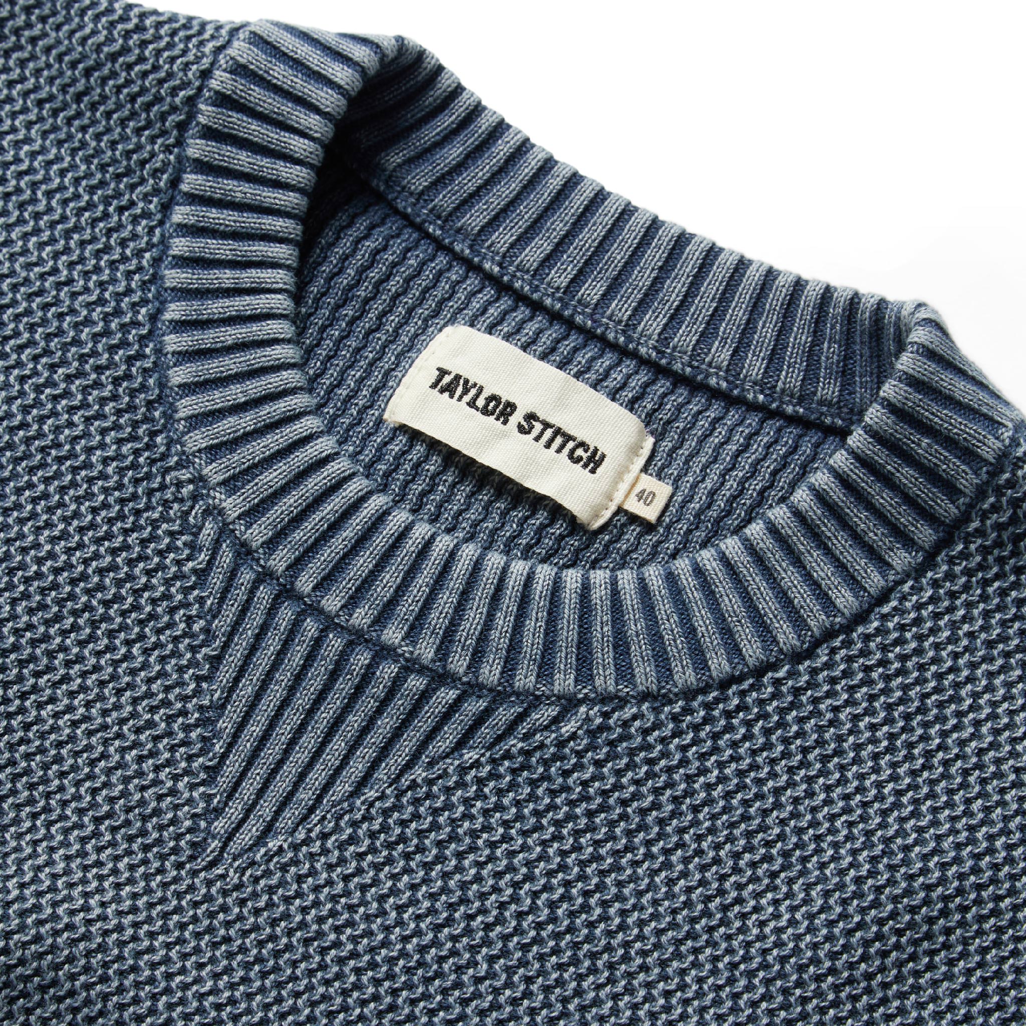 The Moor Sweater in Washed Indigo - Image 6