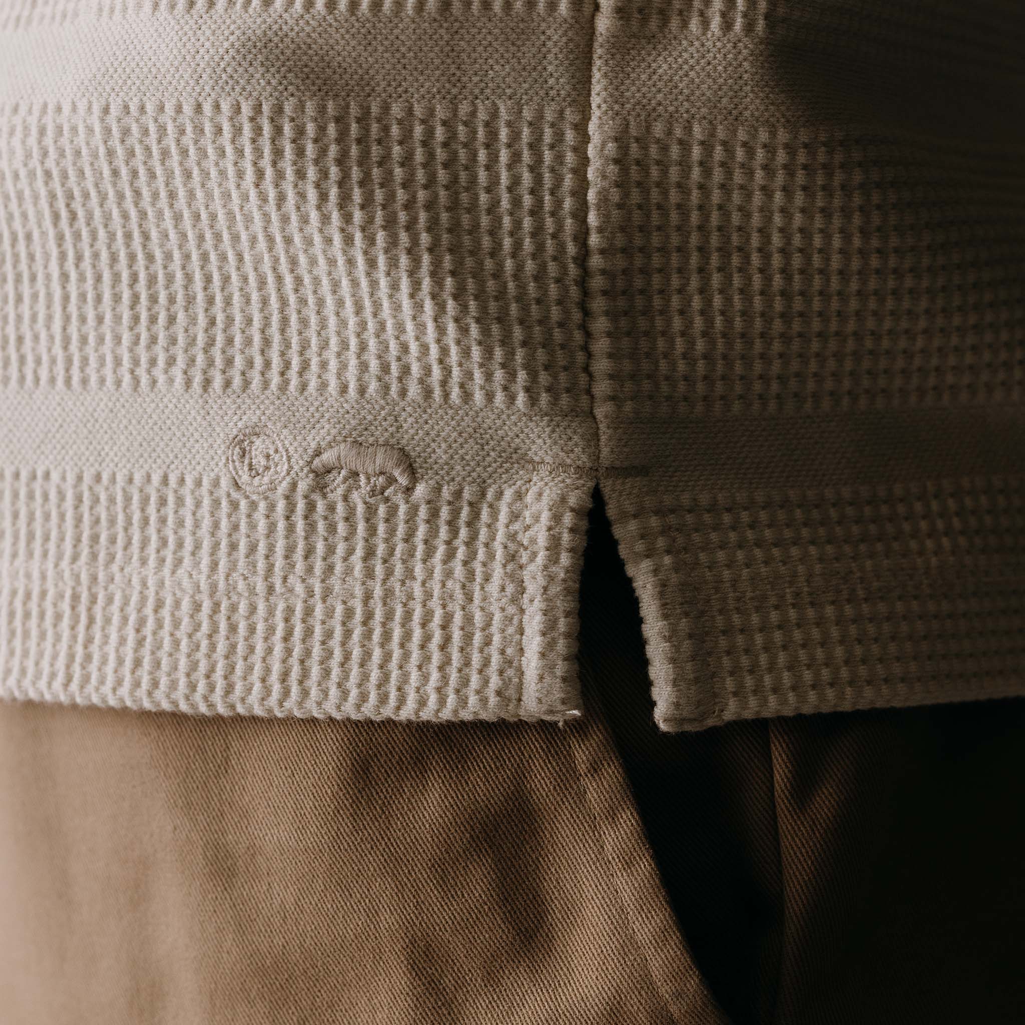 The Morgan Crewneck in Natural Slub Stripe - Image 5