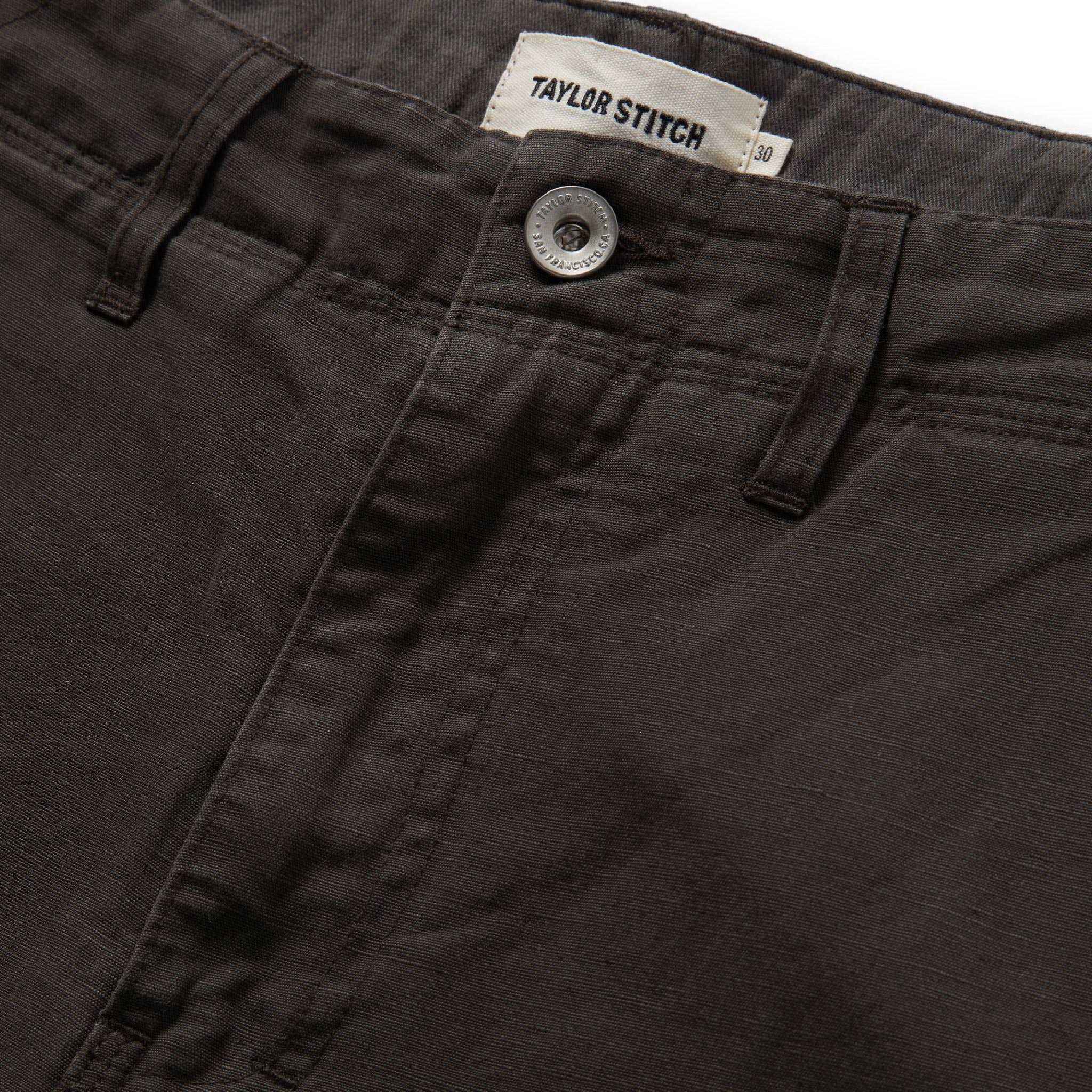 The Morse Pant in Dark Charcoal Slub - Image 6