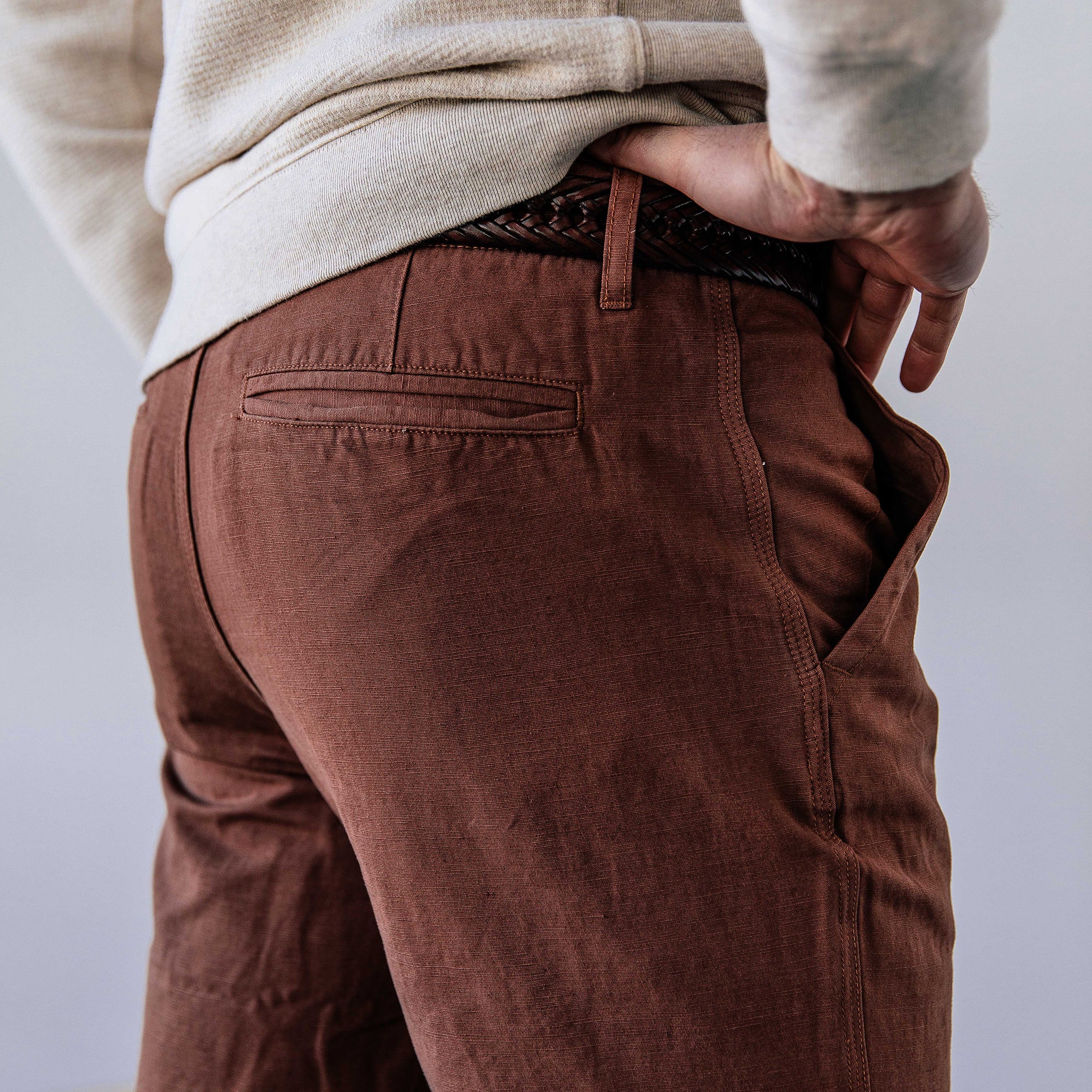 The Morse Pant in Mahogany Slub - Image 4
