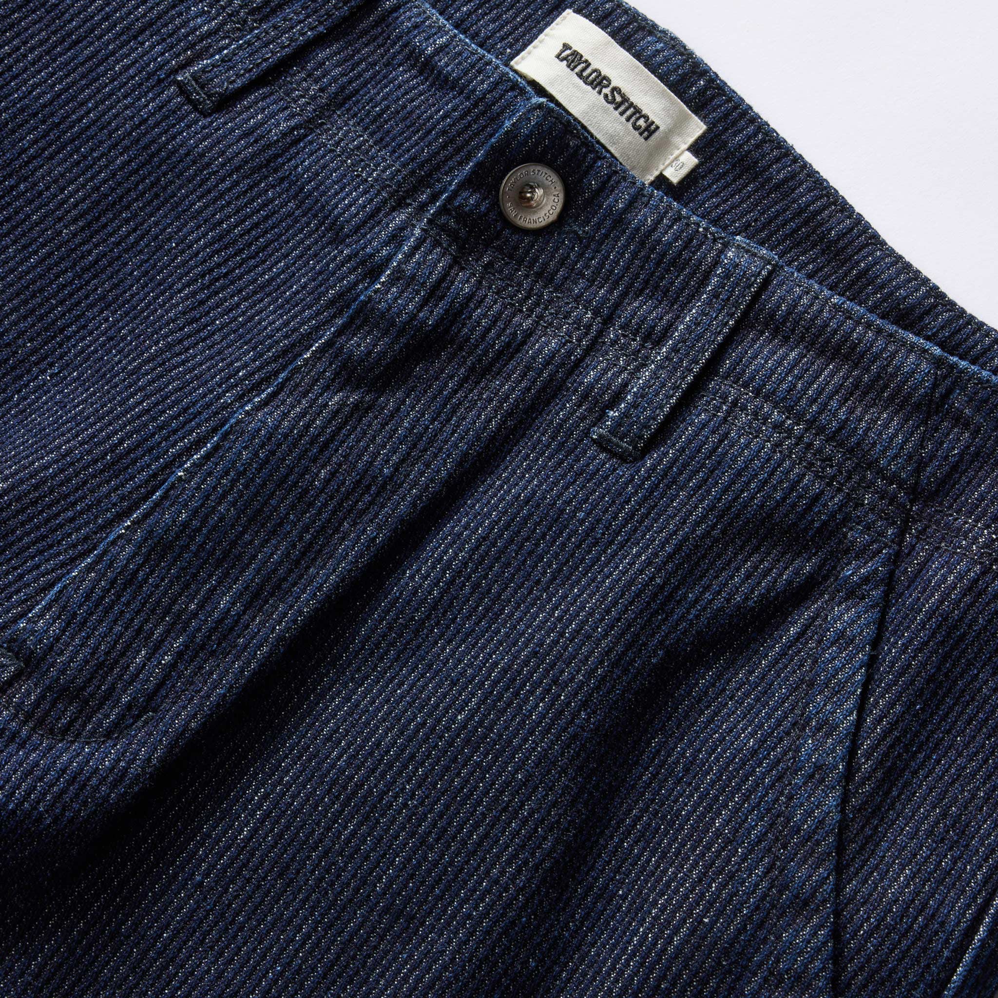 The Morse Pant in Rinsed Indigo Stripe - Image 10