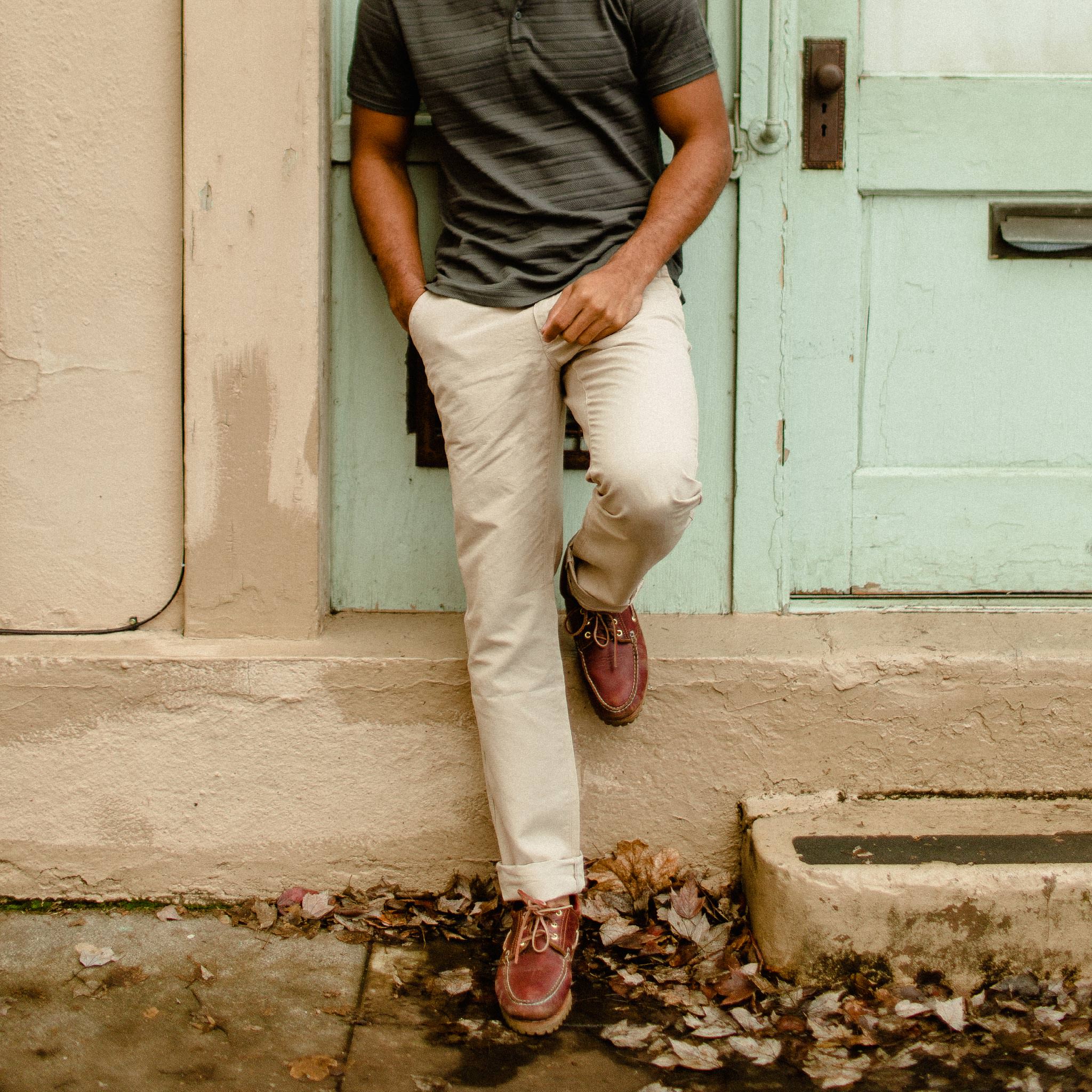 The Morse Pant in Sand Slub - Image 5
