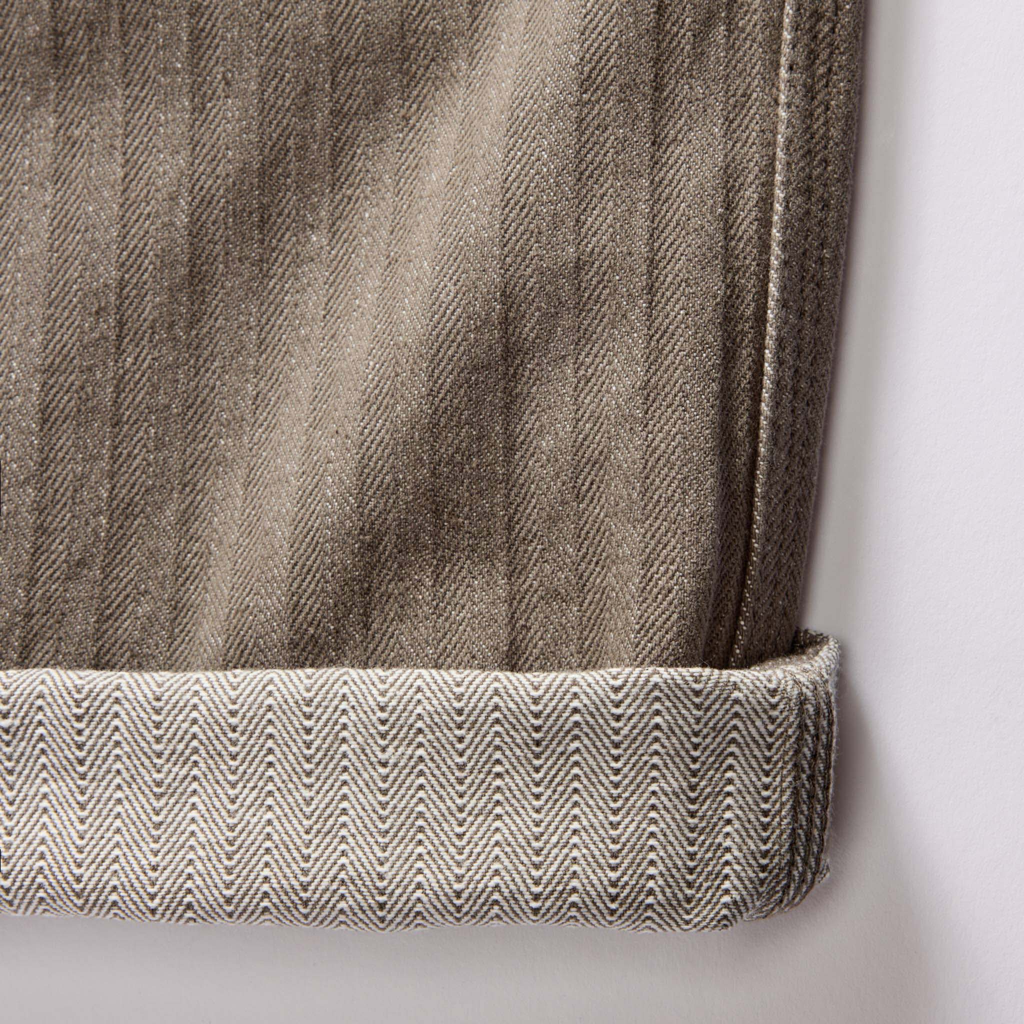 The Morse Pant in Smoked Olive Herringbone - Image 9