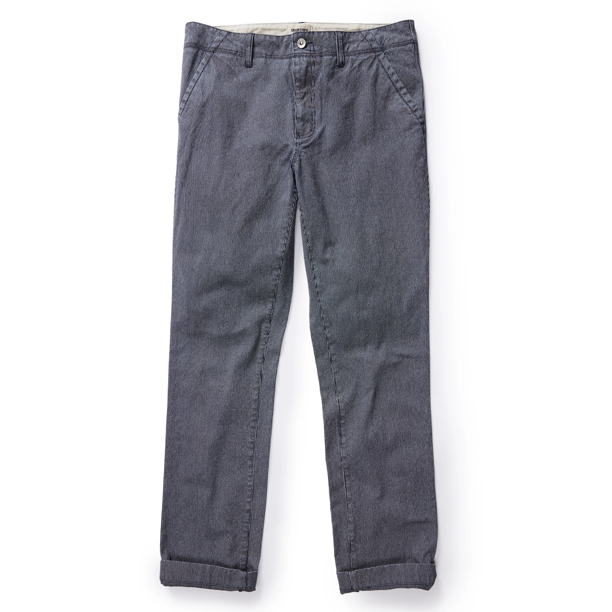 The Morse Pant in Washed Indigo Stripe - Image 5