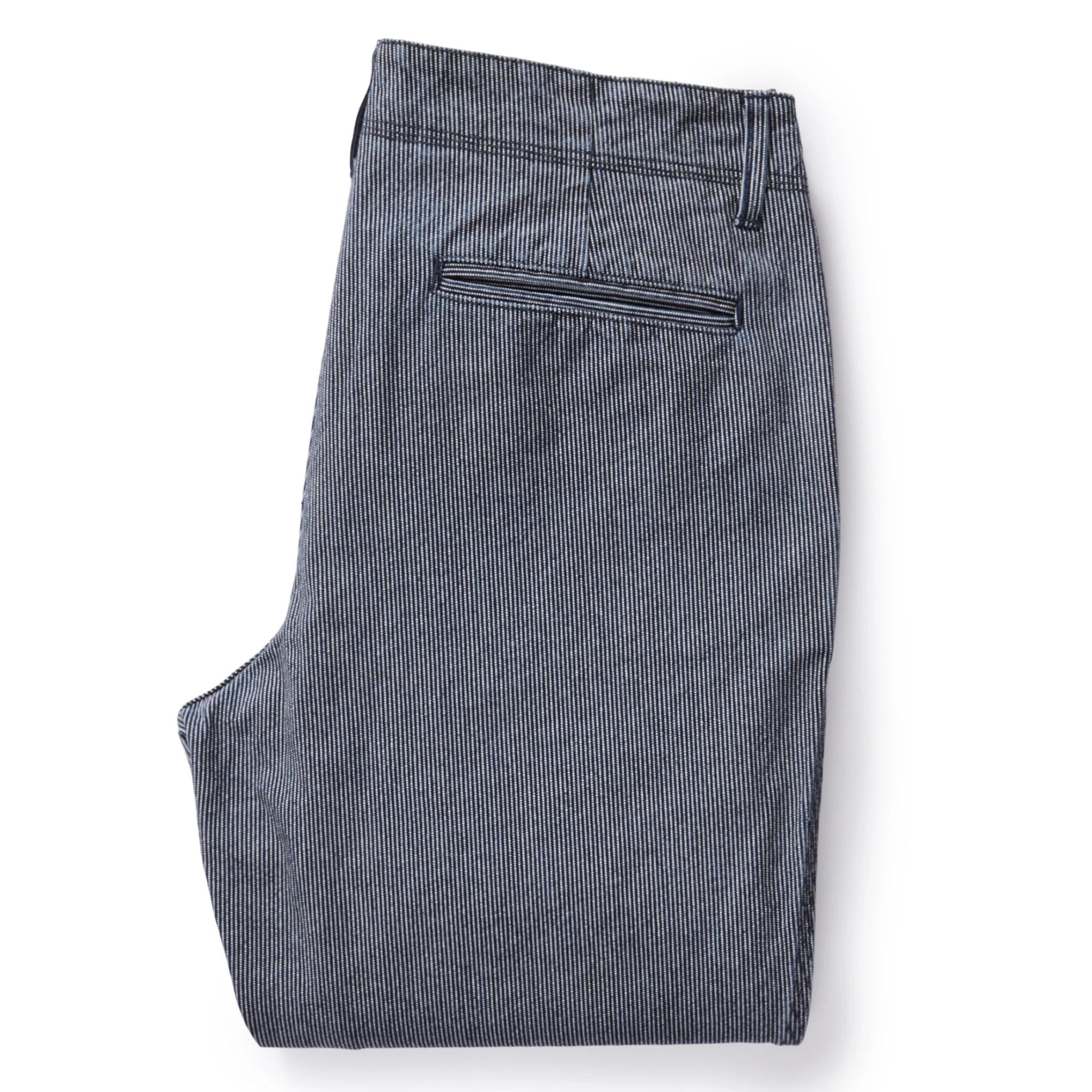 The Morse Pant in Washed Indigo Stripe - Image 6