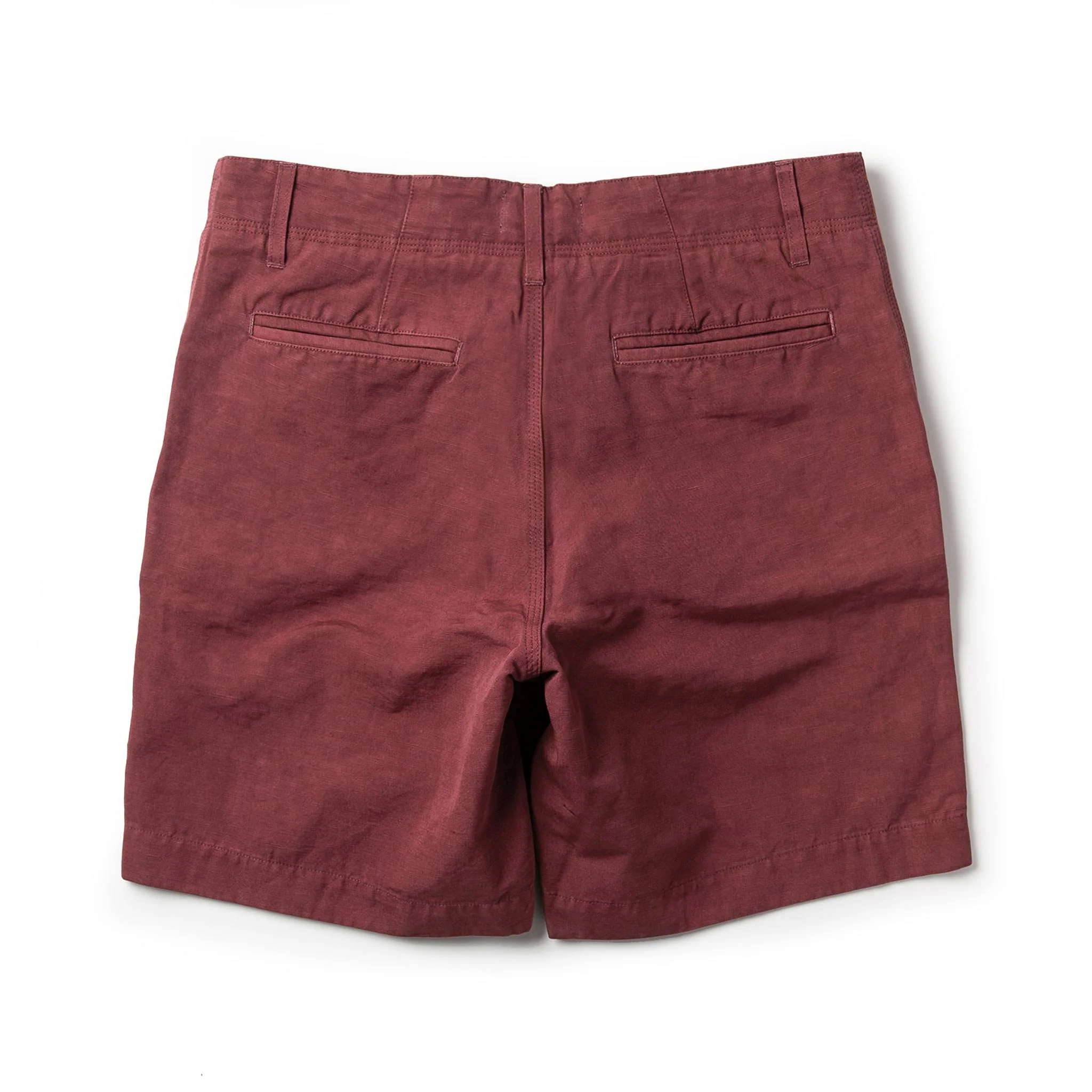 The Morse Short in Brick Red Slub Linen - Image 8