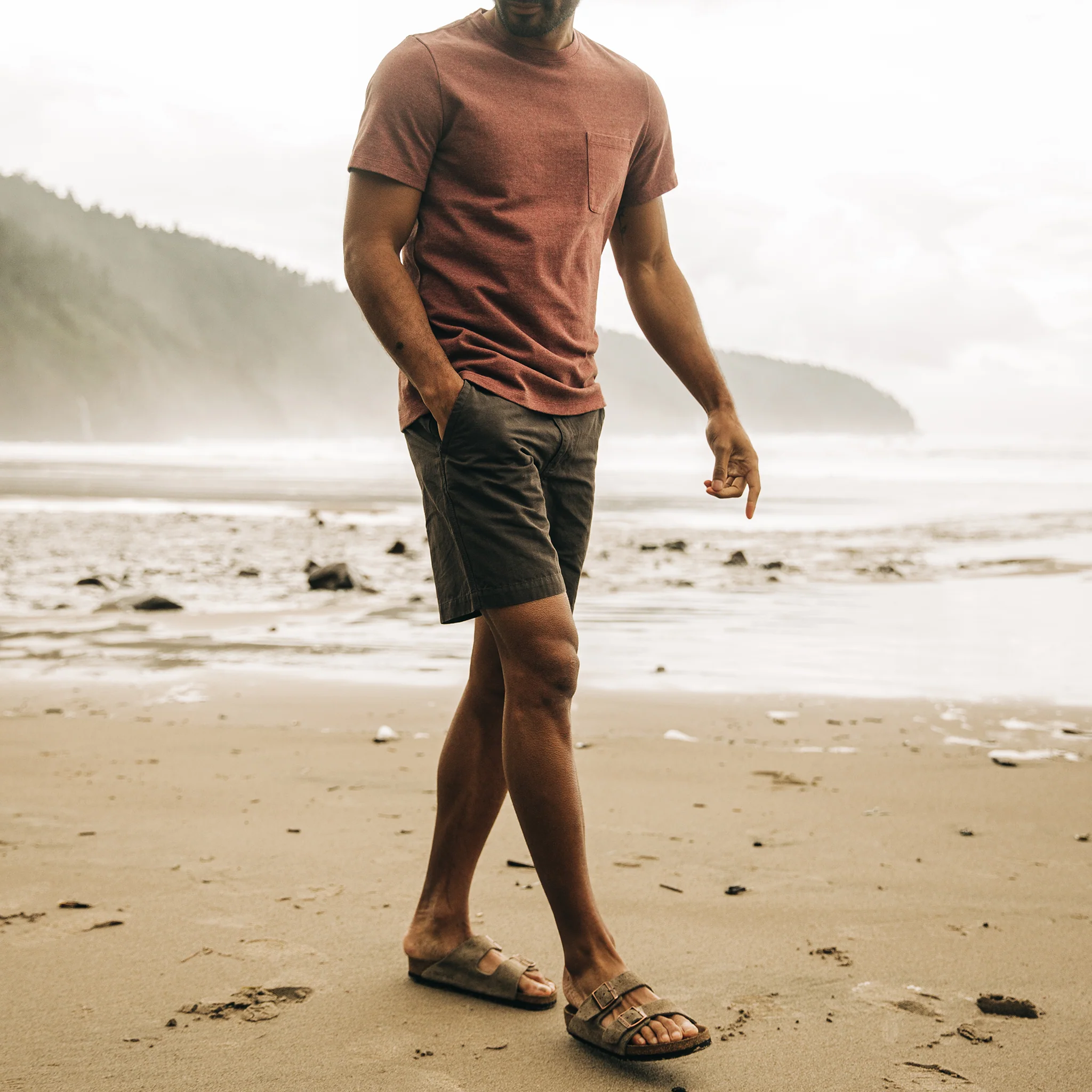 The Morse Short in Dark Charcoal Linen - Image 2