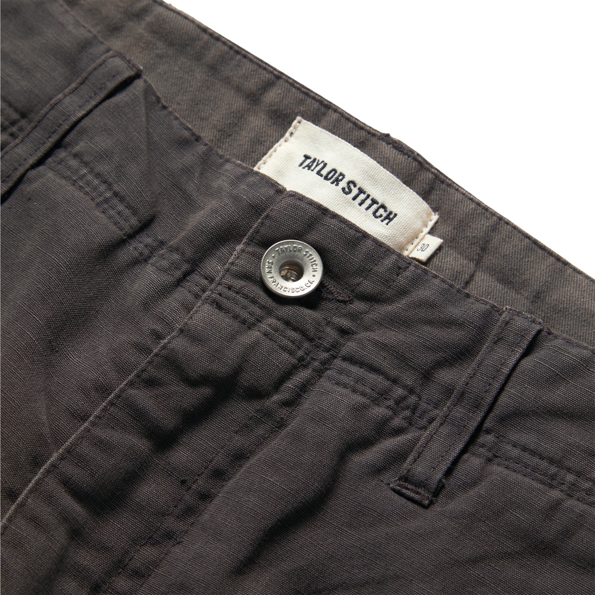 The Morse Short in Dark Charcoal Linen - Image 5