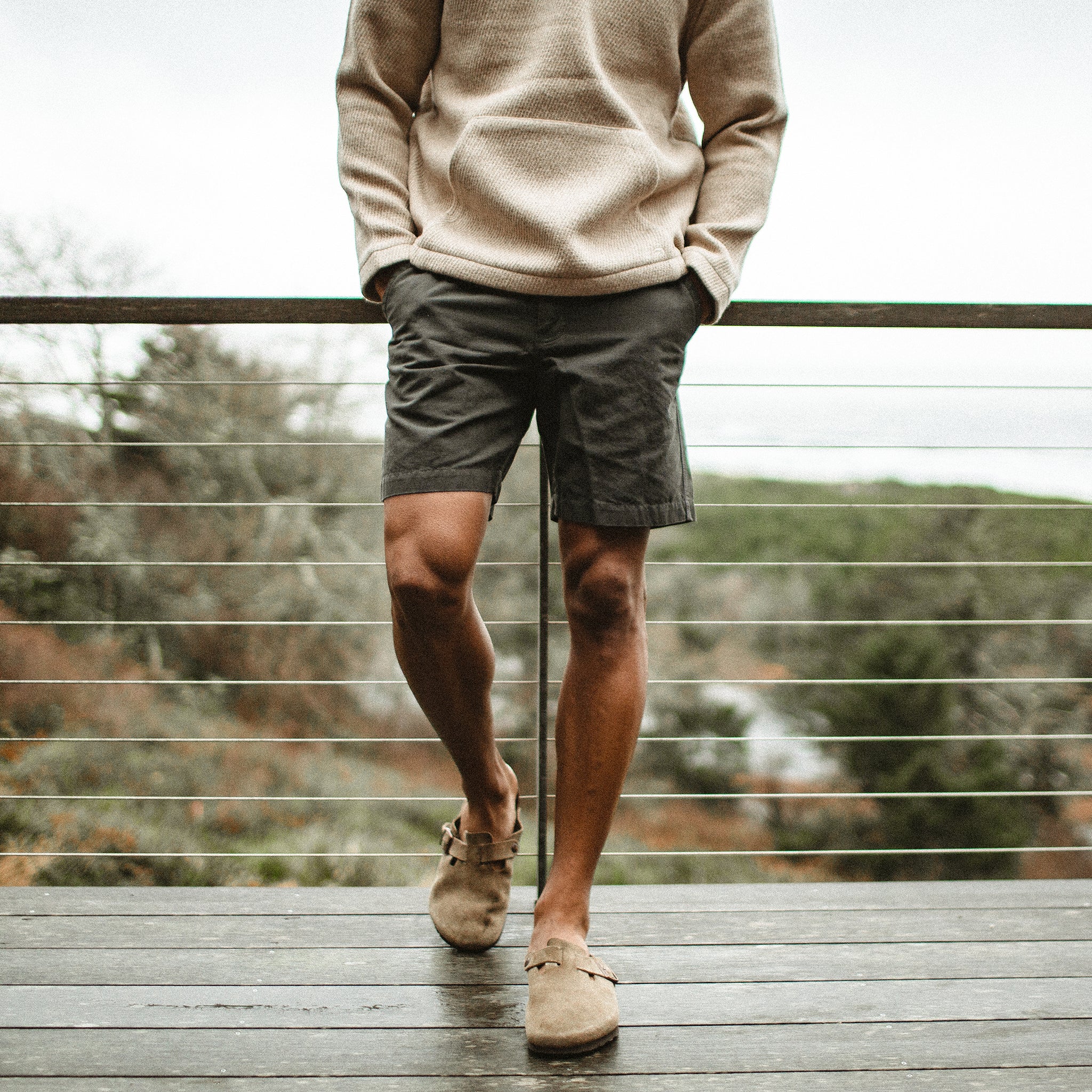 The Morse Short in Dark Slate Linen - Image 3
