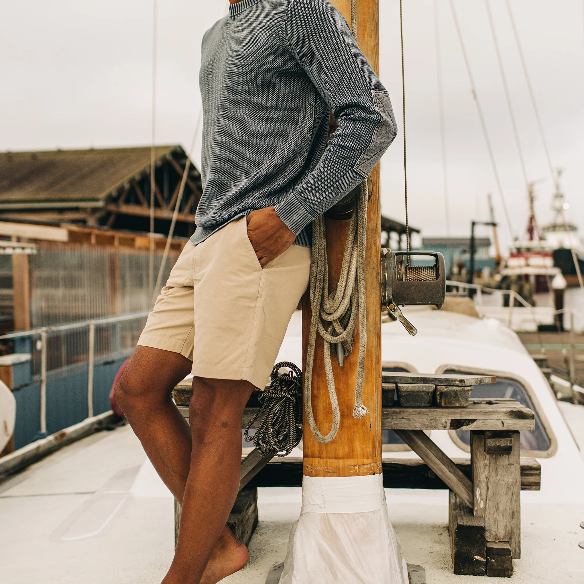 The Morse Short in Sand Linen - Image 2
