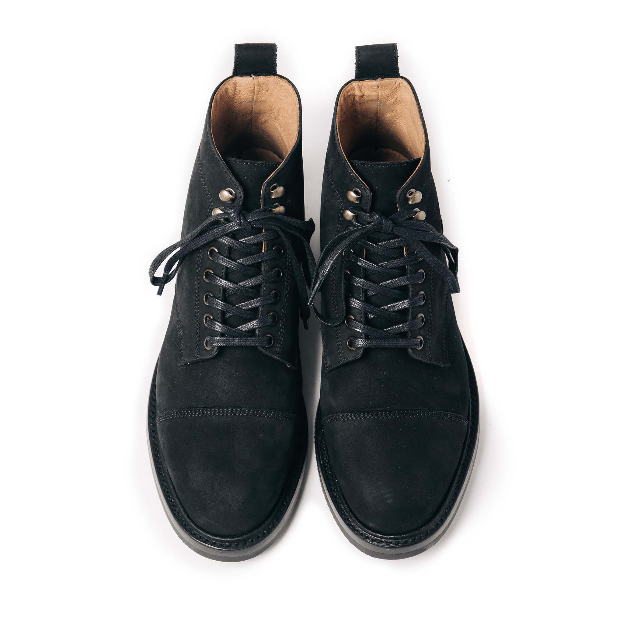 The Moto Boot in Black Weatherproof Nubuck - Image 7