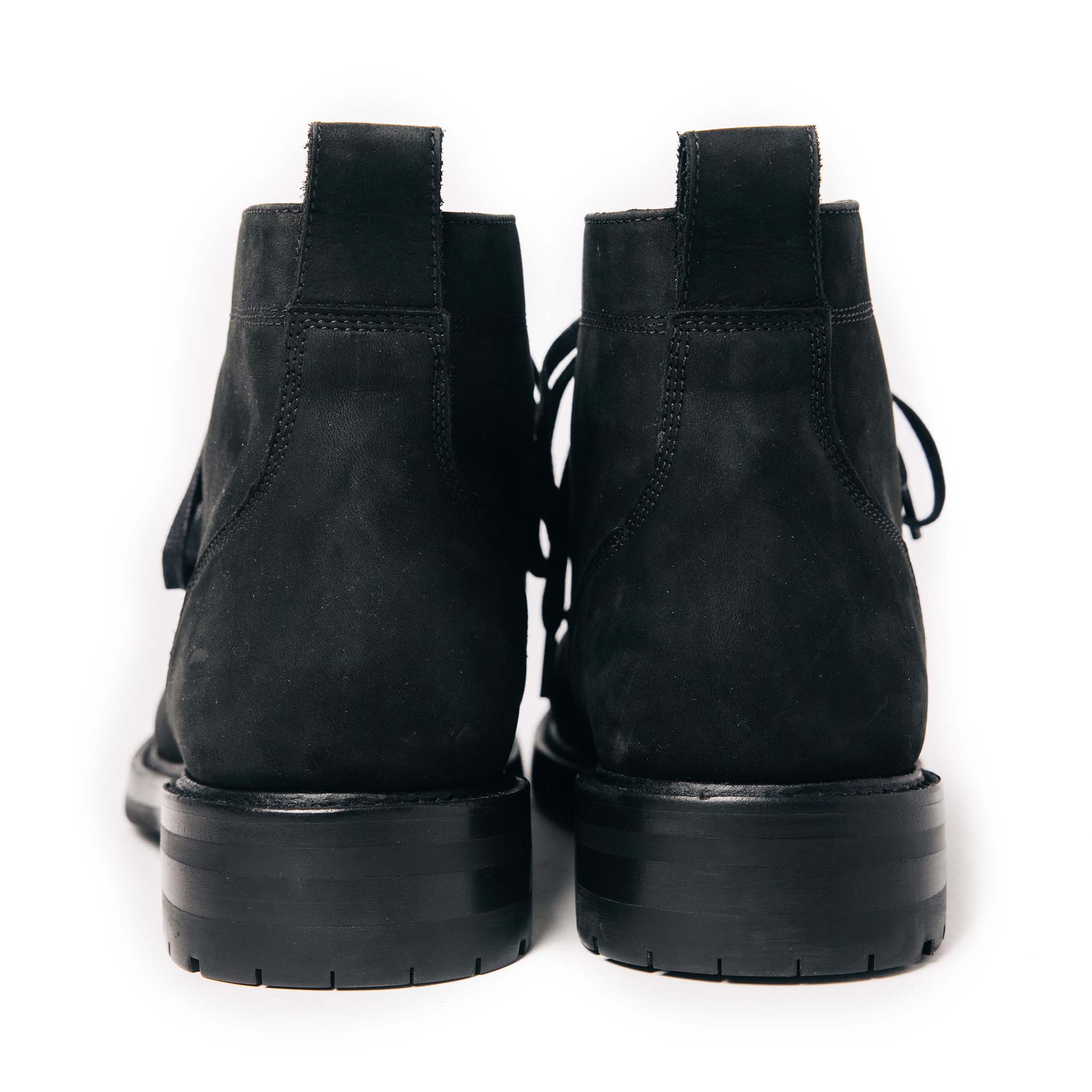The Moto Boot in Black Weatherproof Nubuck - Image 8