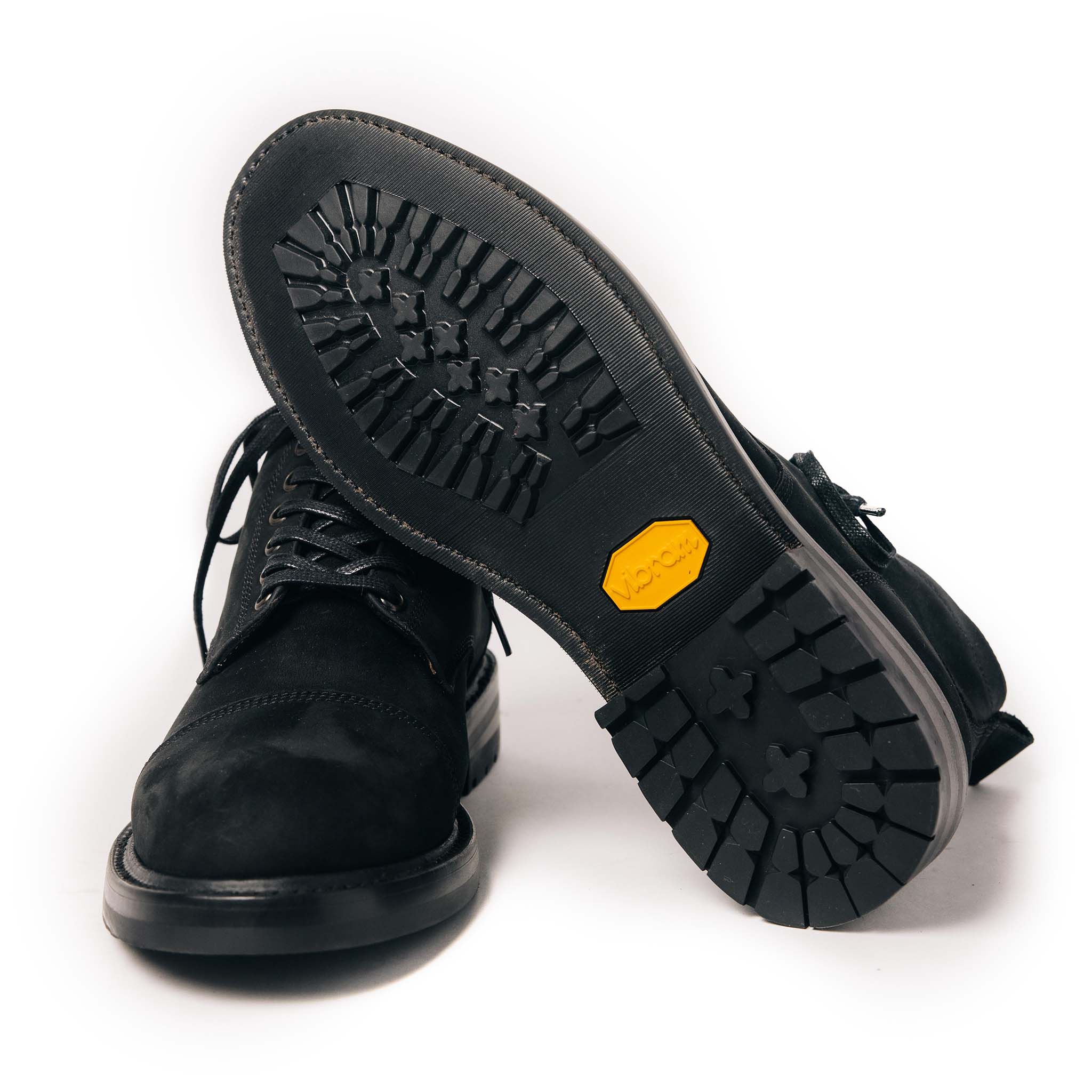 The Moto Boot in Black Weatherproof Nubuck - Image 9